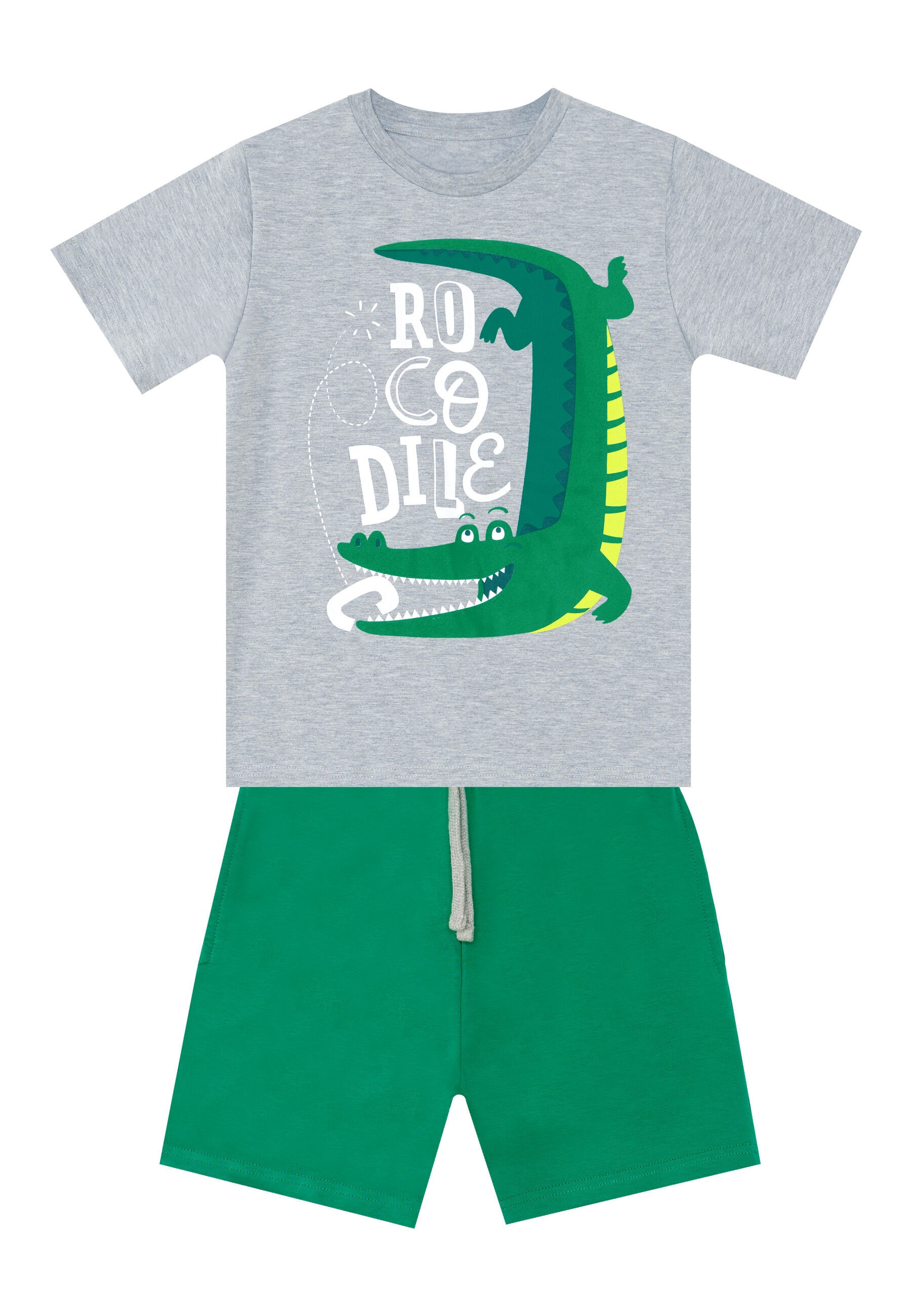 Denokids Hausanzug »Croco«, (2 tlg.), mit Krokodil-Aufdruck