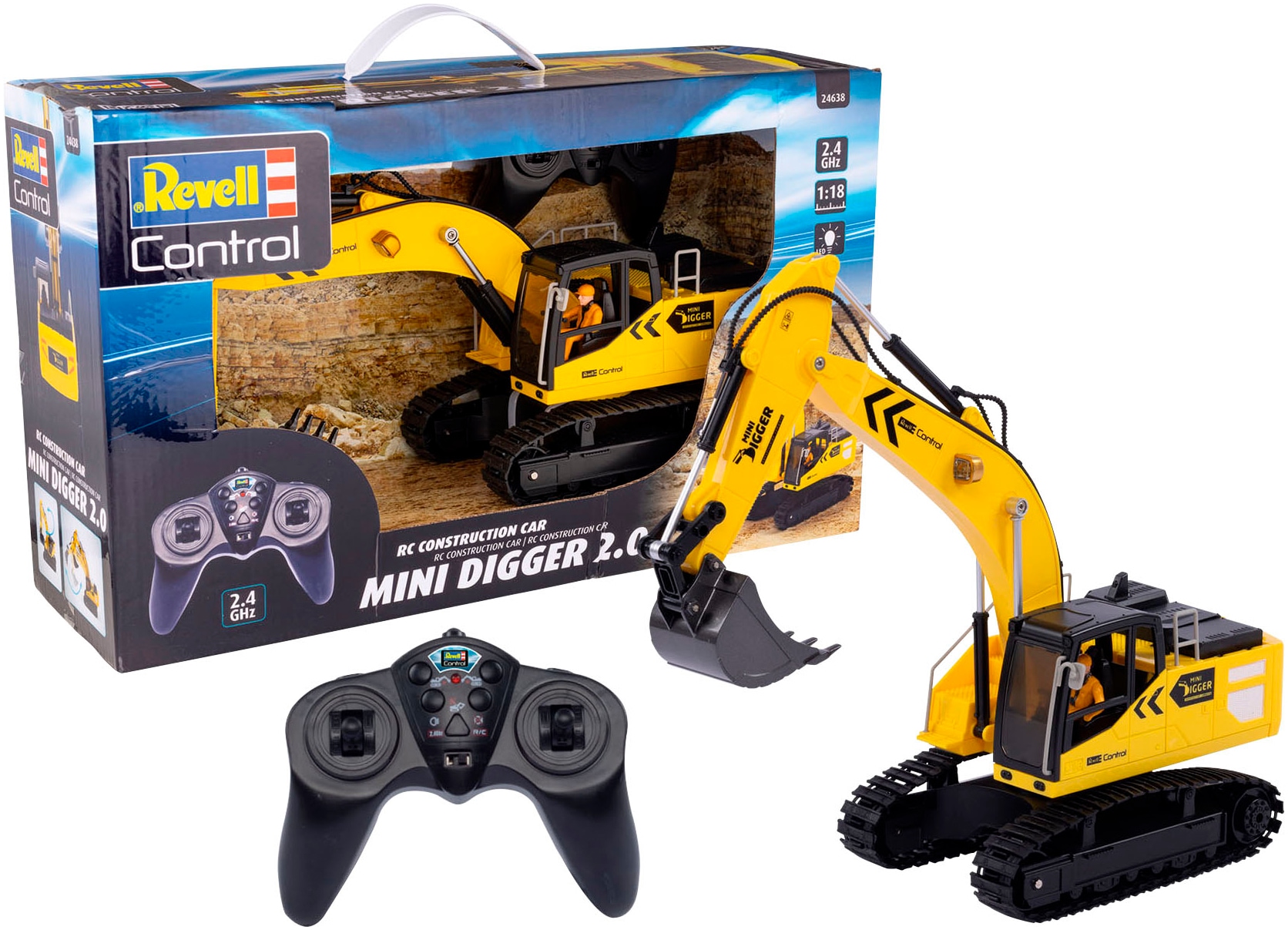 Revell® RC-Bagger »Revell® control, Mini Digger 2.0, 2,4 GHz«