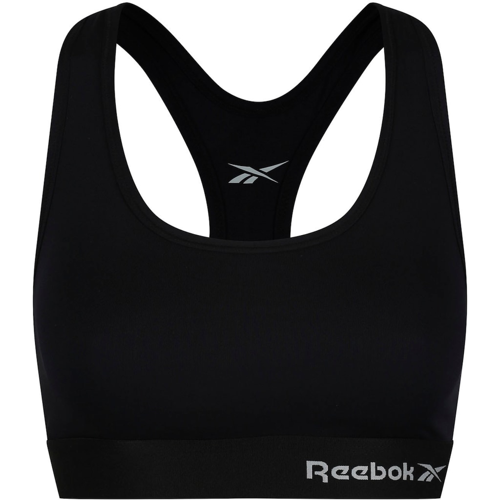 Reebok Bustier »"Steffi"«, dehnbarer BH mit Logoschriftzug