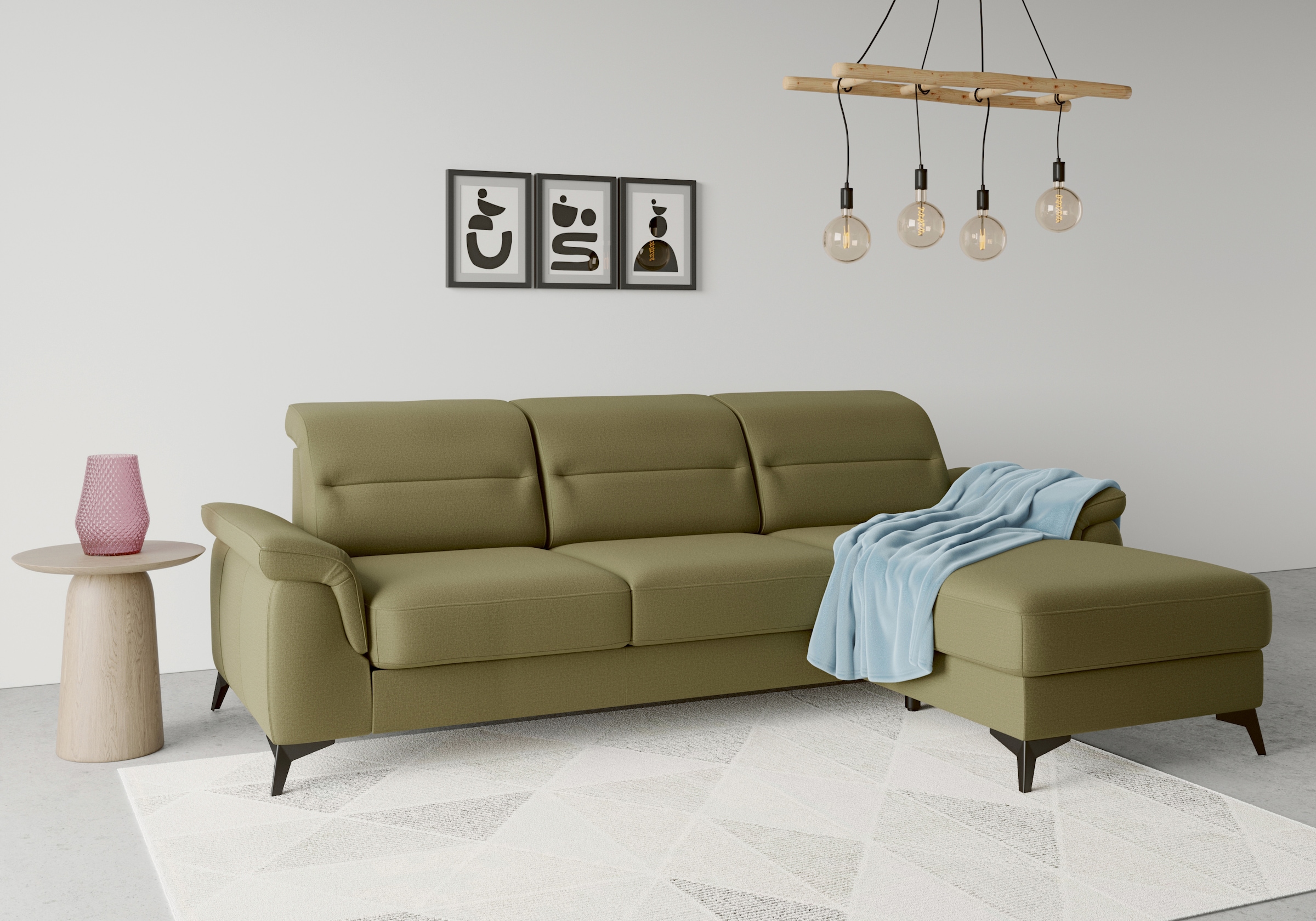 sit&more Ecksofa "Sinatra L-Form" mit Recamiere, optional mit Kopfteilverst günstig online kaufen