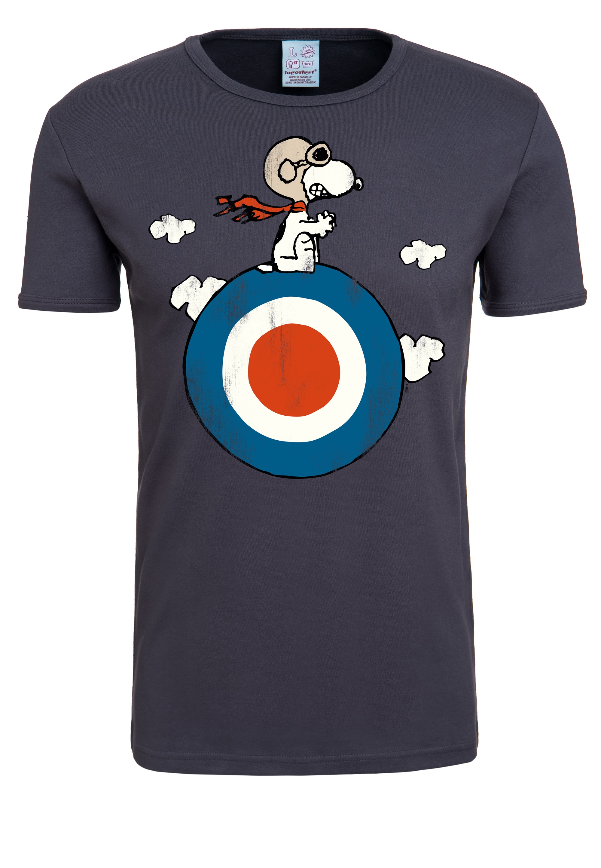 LOGOSHIRT T-Shirt »Peanuts - Snoopy Pilot«, mit lizenziertem Print