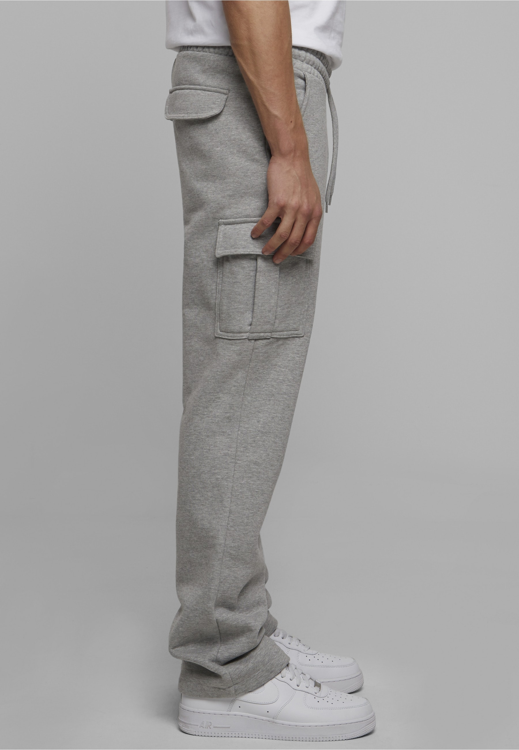 URBAN CLASSICS Cargohose »Urban Classics Herren Heavy Straight Leg Cargo Sweatpants«