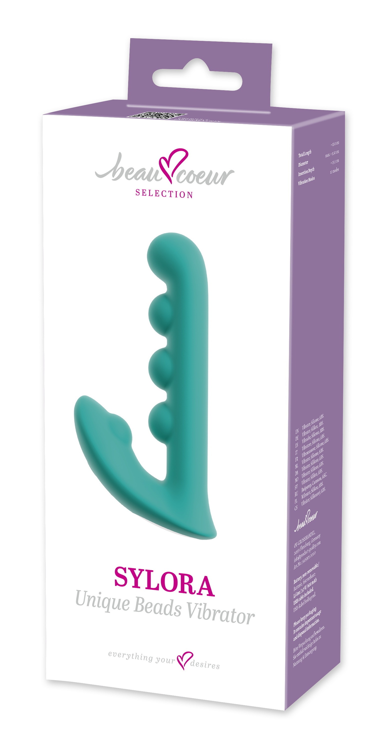 Beau Coeur Vibrator »Rabbitvibrator SYLORA Unique Beads Vibrator«