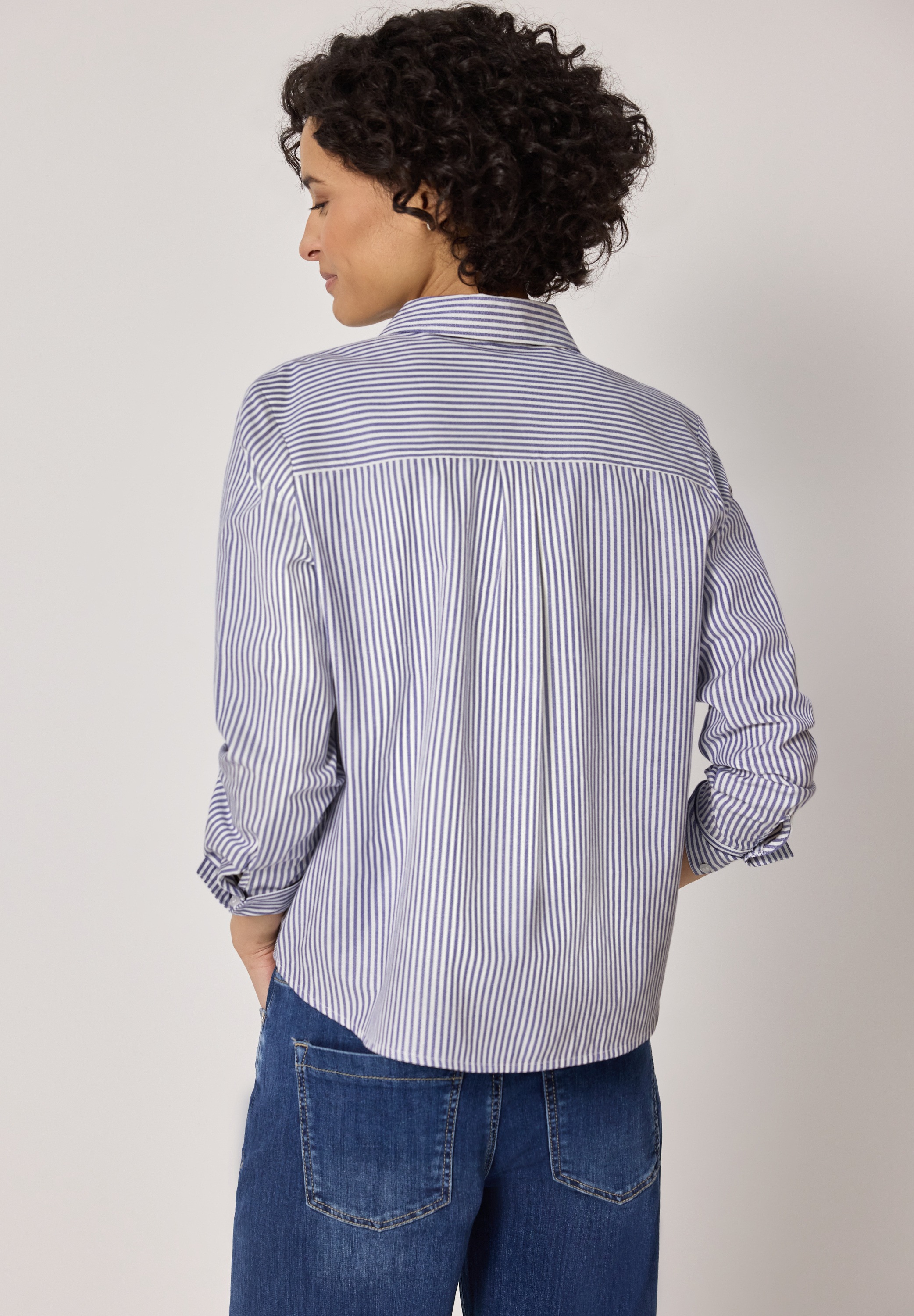 STREET ONE Langarmbluse aus reiner Baumwolle günstig online kaufen