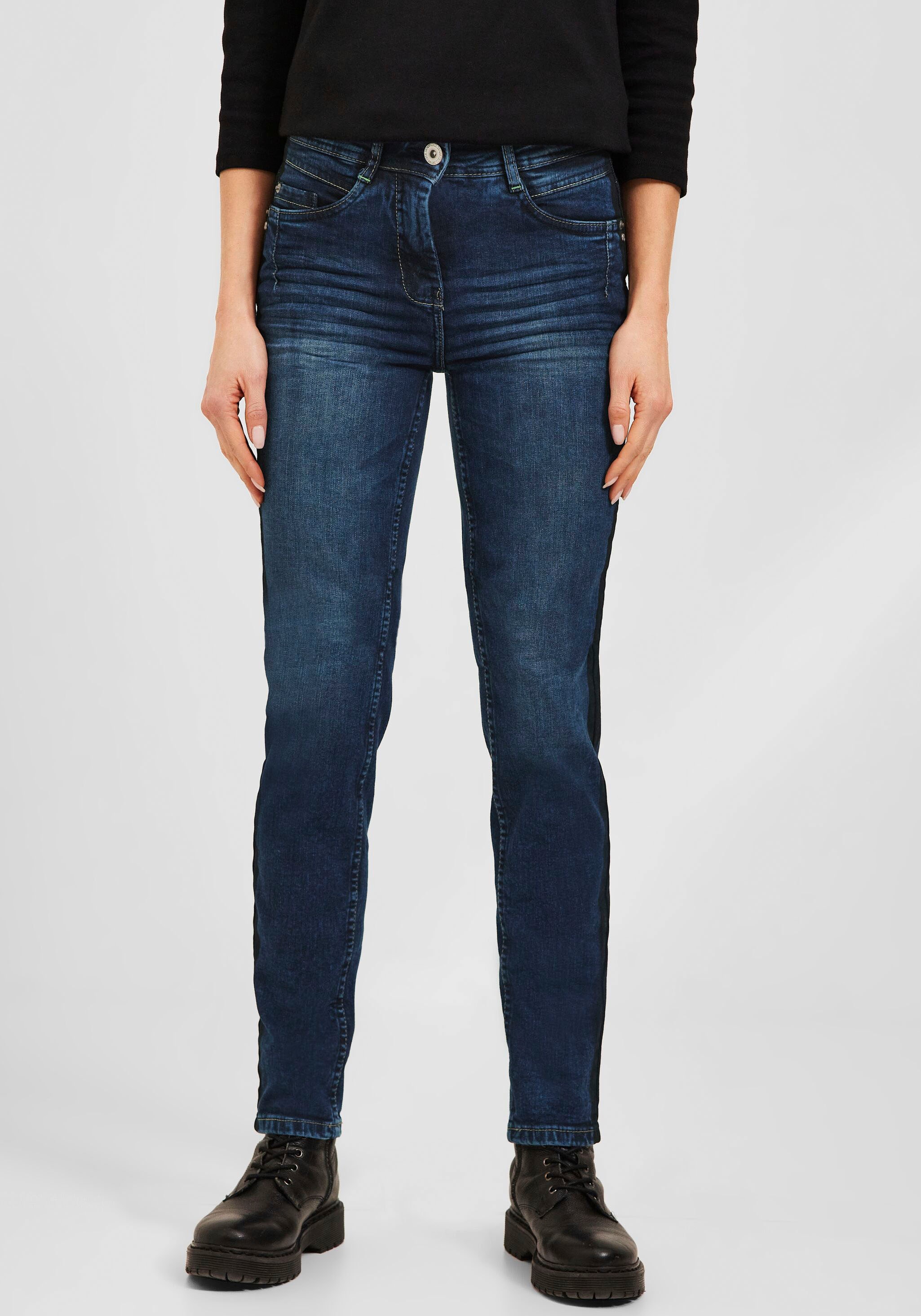 Cecil Slim-fit-Jeans »Style Toronto«, mit | seitlichem BAUR online bestellen Galonstreifen