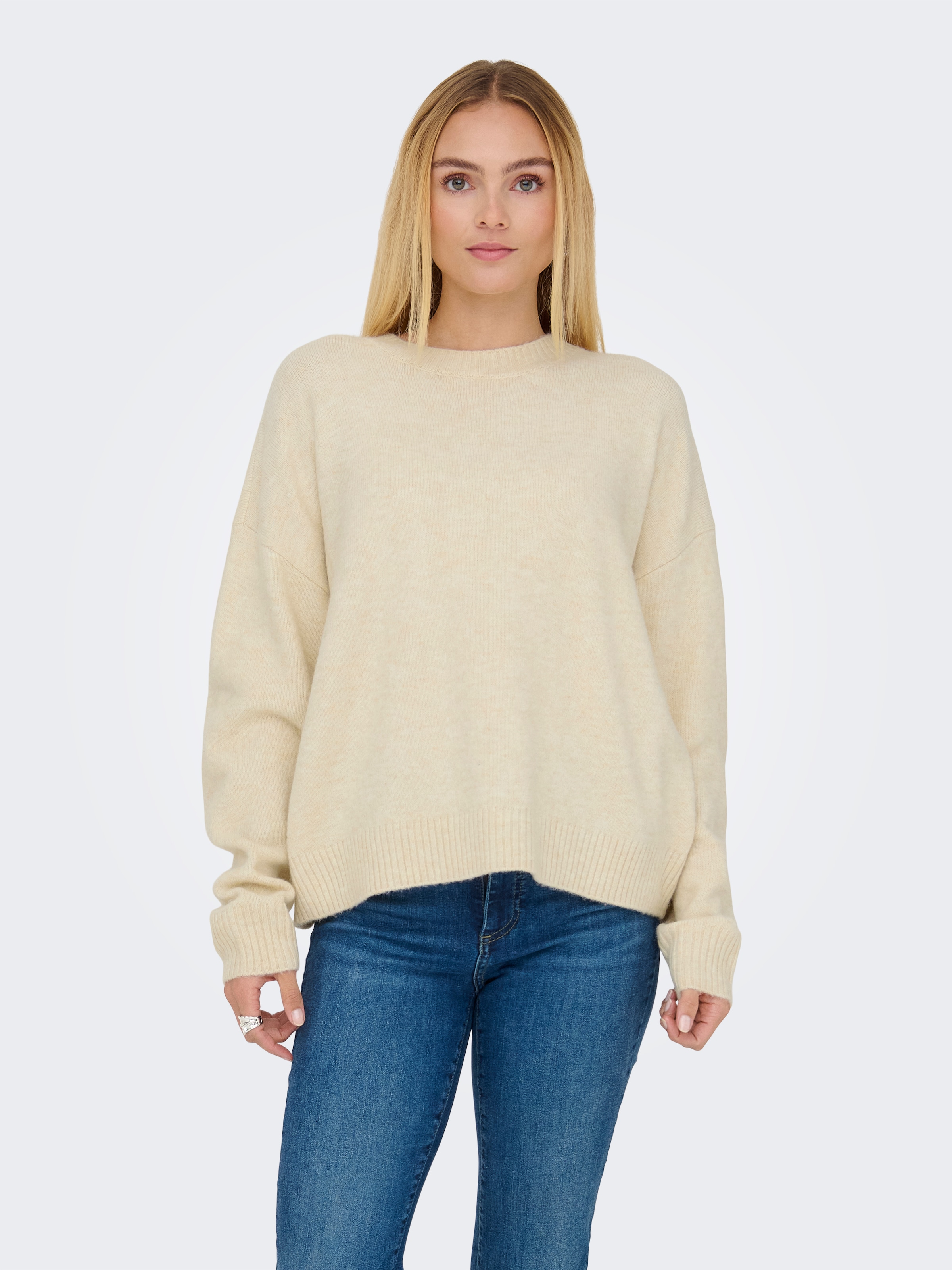 ONLY Strickpullover »ONLRENE LIFE LS O-NECK CC KNT«