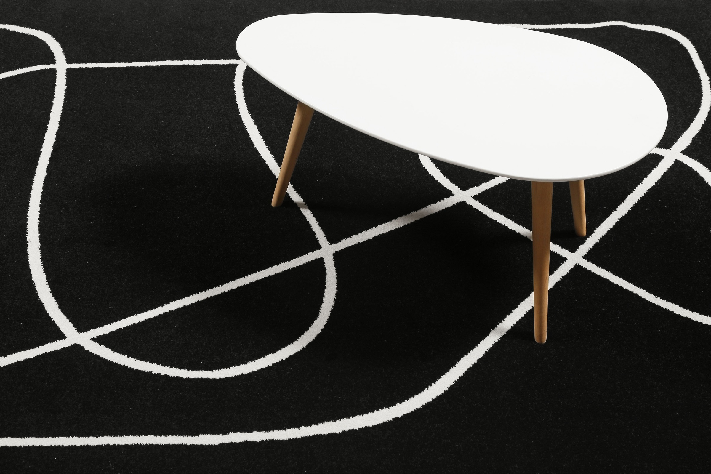 Esprit Teppich »Artist, ESP-40102«, rechteckig, 13 mm Höhe, Kurzflor, geometrisch modern, schwarz weiss, Wohnzimmer, Schlafzimmer