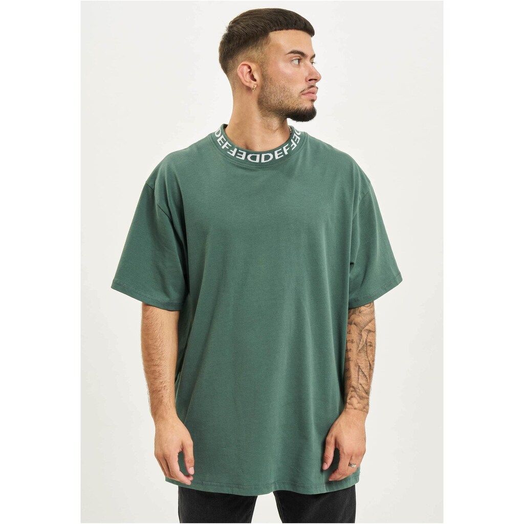 DEF T-Shirt »DEF Herren DEF Basic Rib T-Shirt«, (1 tlg.)