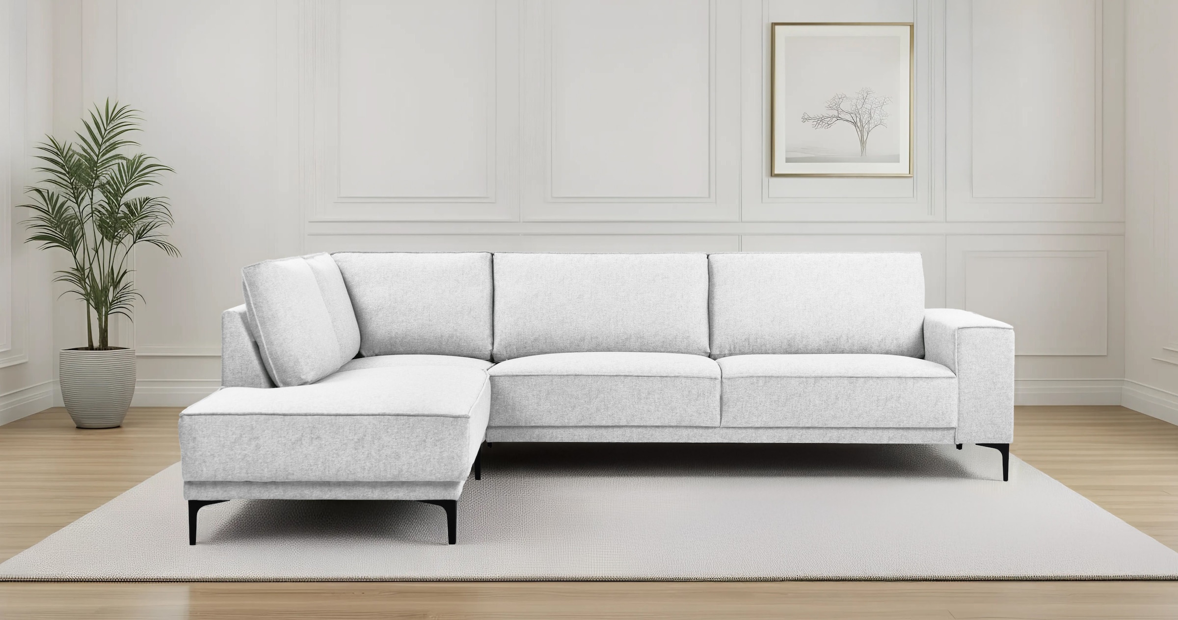 OTTO home Ecksofa "OLAND L-Form, B: 289 cm, Skandi-Design" L-Form, 289 cm, günstig online kaufen