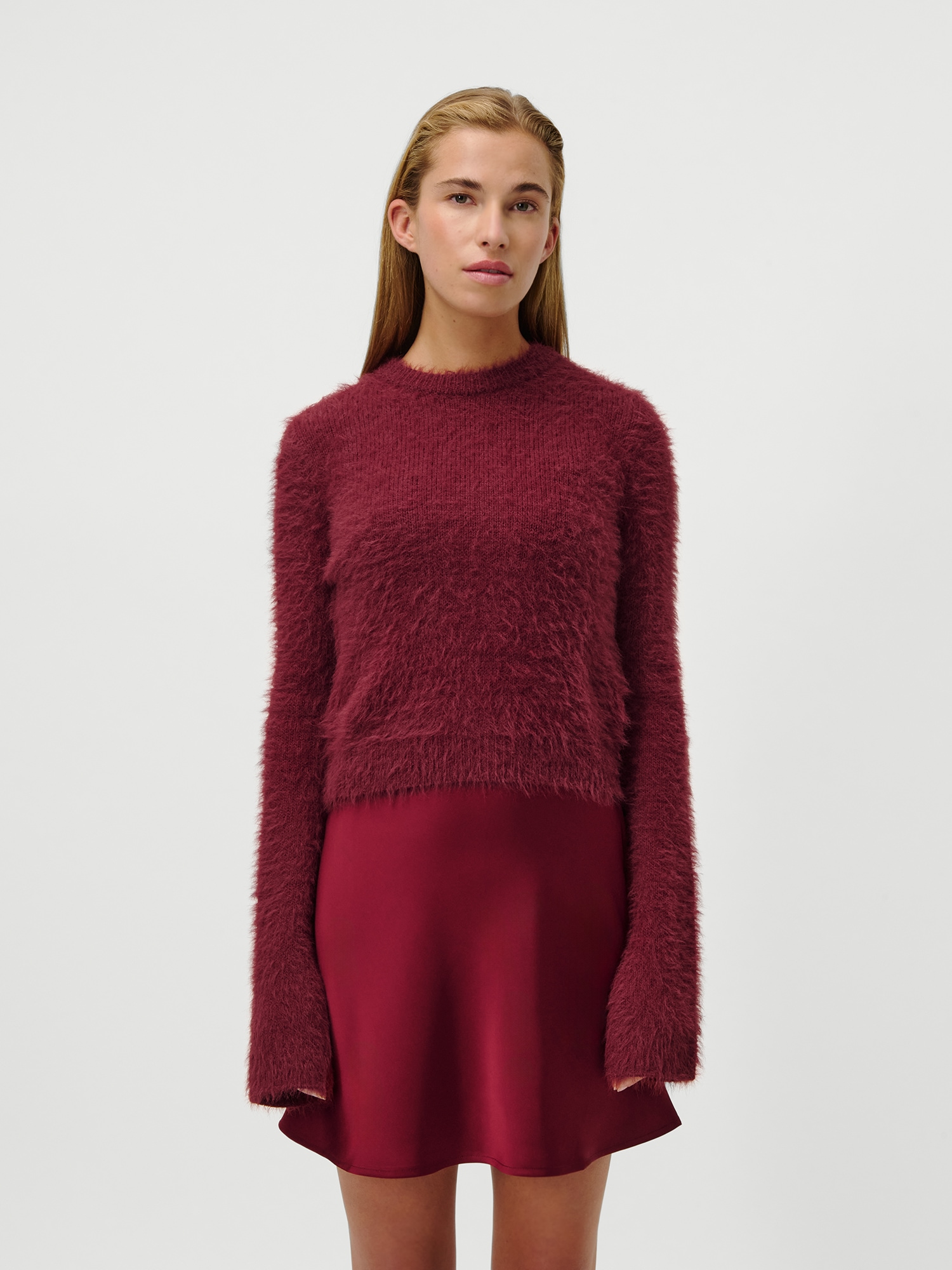 LeGer Rundhalspullover "Sharon, LeGer by Lena Gercke" aus Flauschgarn, Schl günstig online kaufen