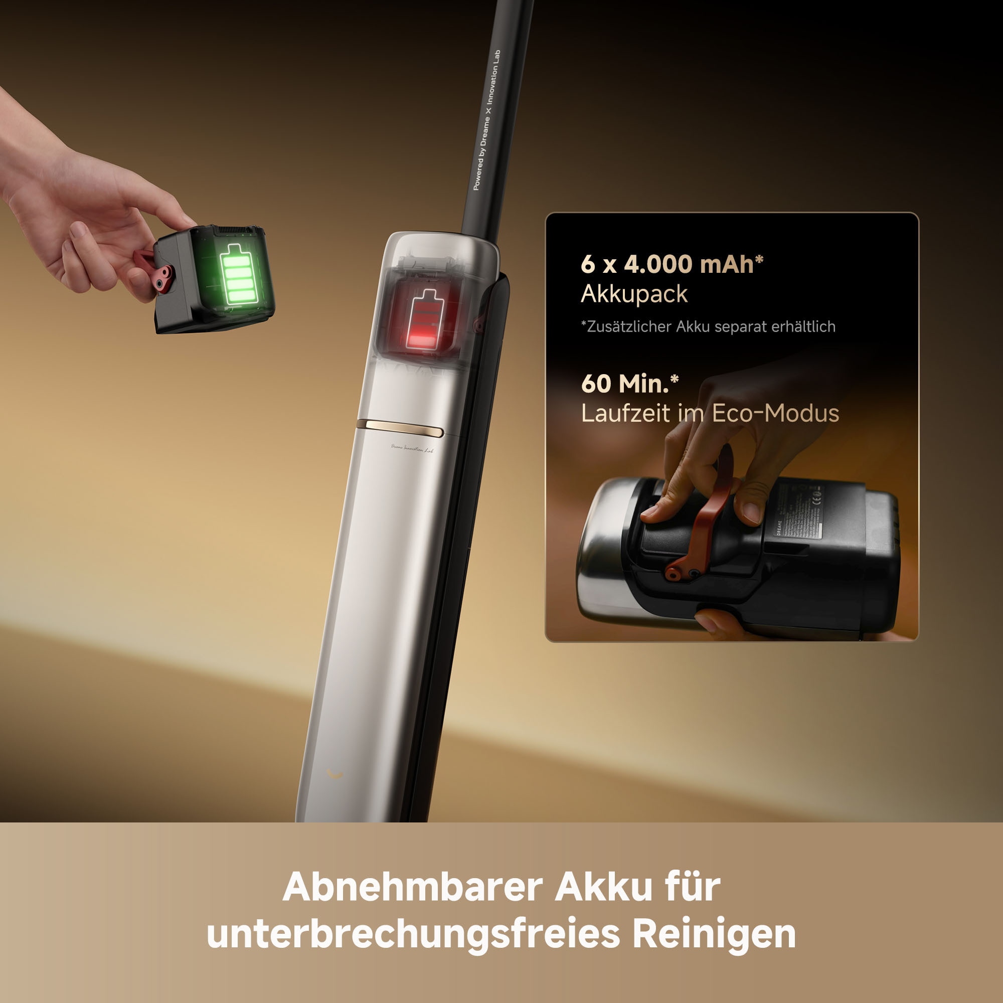 Dreame Nass-Trocken-Sauger »T15 Pro Heat« 420 W, Heißwasserwischen