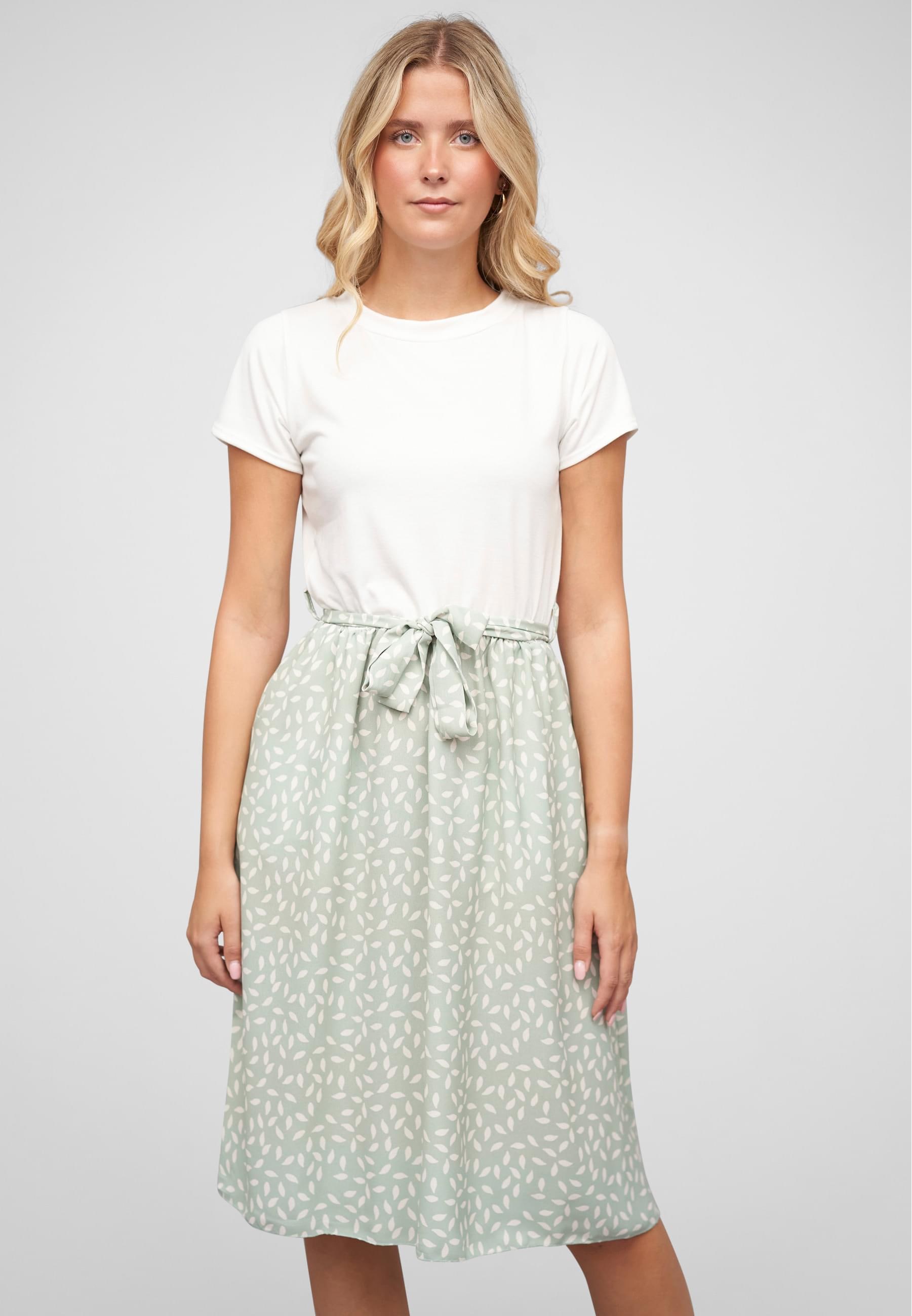 CLOUD 5IVE Shirtkleid »CLOUD 5IVE Kleid 2-Pockets und Bindegürtel« 1 Stk. tlg.