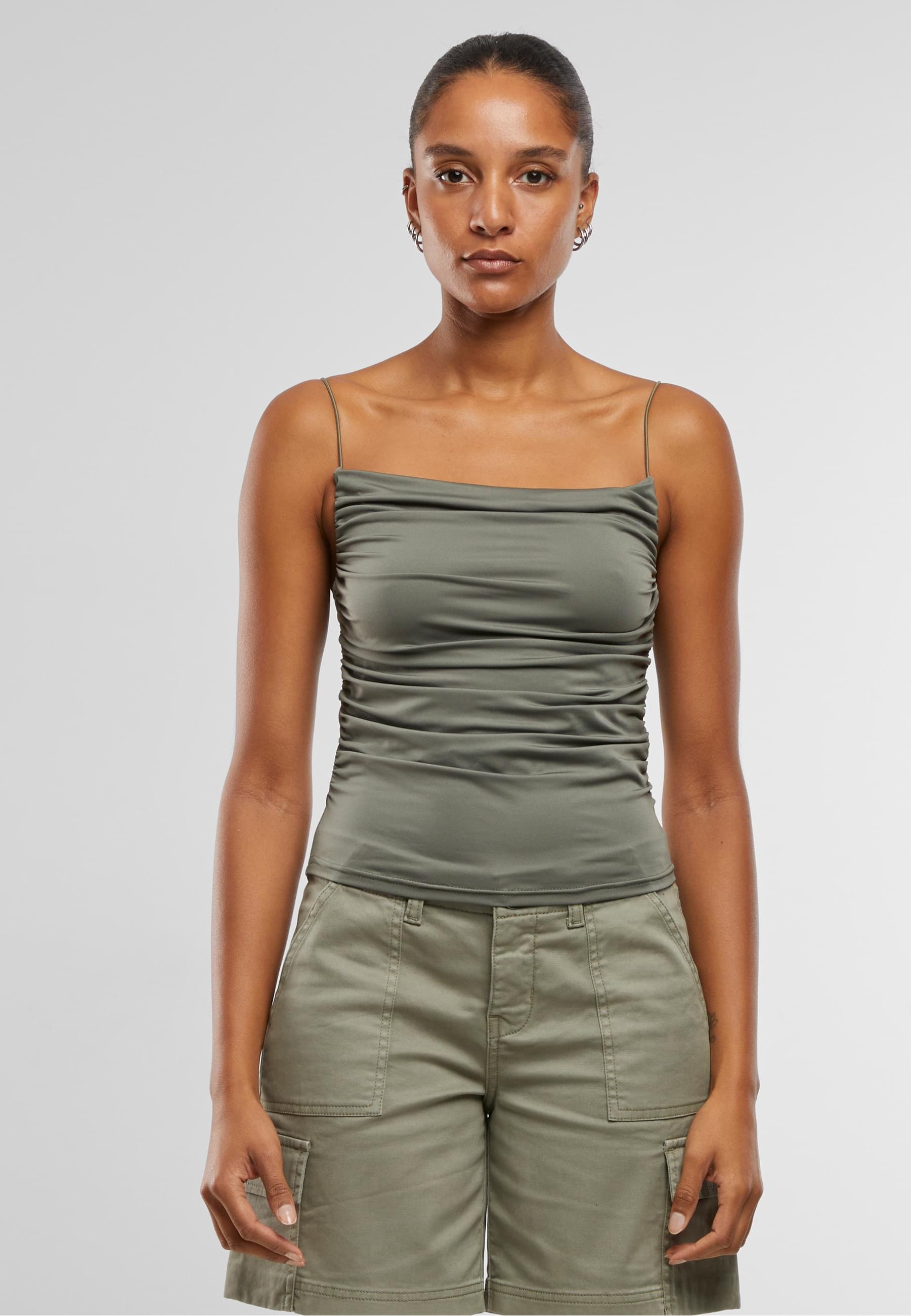 URBAN CLASSICS Muskelshirt »Urban Classics Ladies Waterfall Jersey Top«, (1 tlg.)