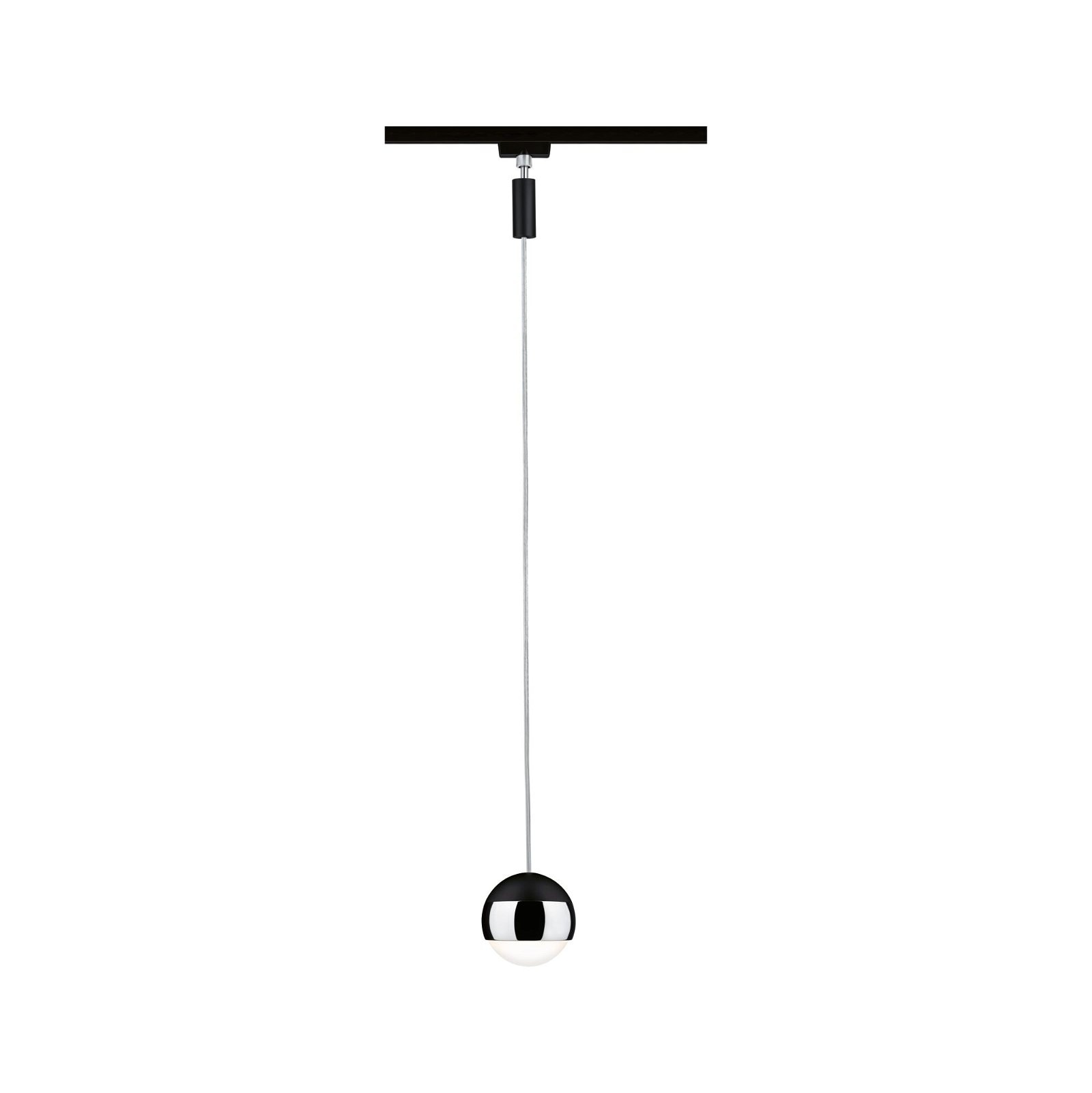 Paulmann Schienensystem-Leuchten »URail Pendel Capsule II 400lm 6,3W 2700K 230V Schwarz matt, Chrom«, dimmbar