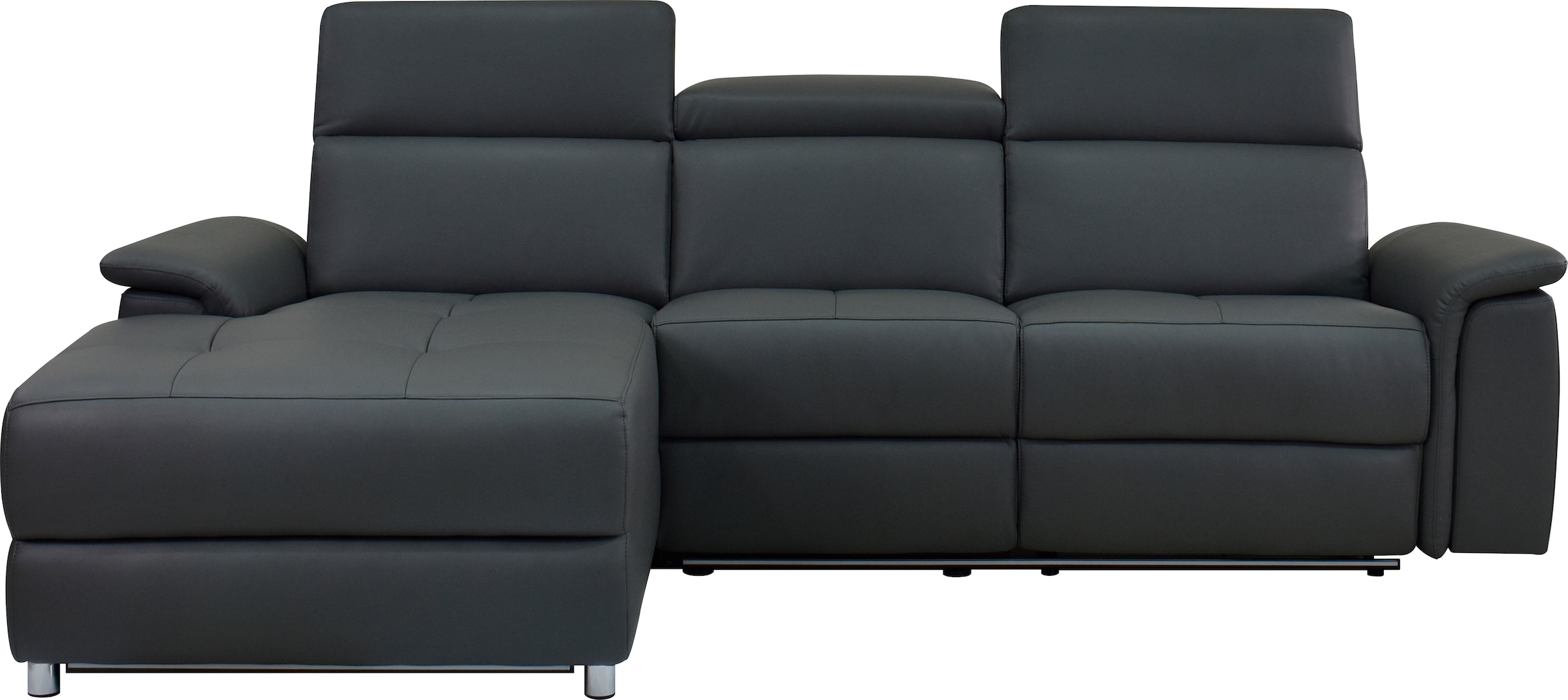 OTTO home Ecksofa "Pareli, L-Form, 259cm,m. Recamiere, Echtleder, Kunstleder, Webstoff" man. o. elektr. Relaxfunktion, USB/Kopfteilverstellg u. LED
