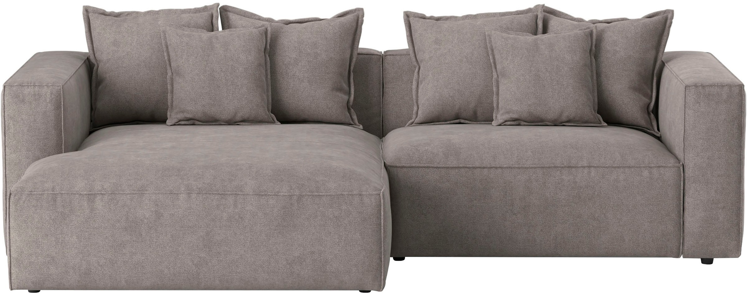 INOSIGN Ecksofa "Cowboy L-Form" mit 6 Kissen, kubisches Sofa günstig online kaufen