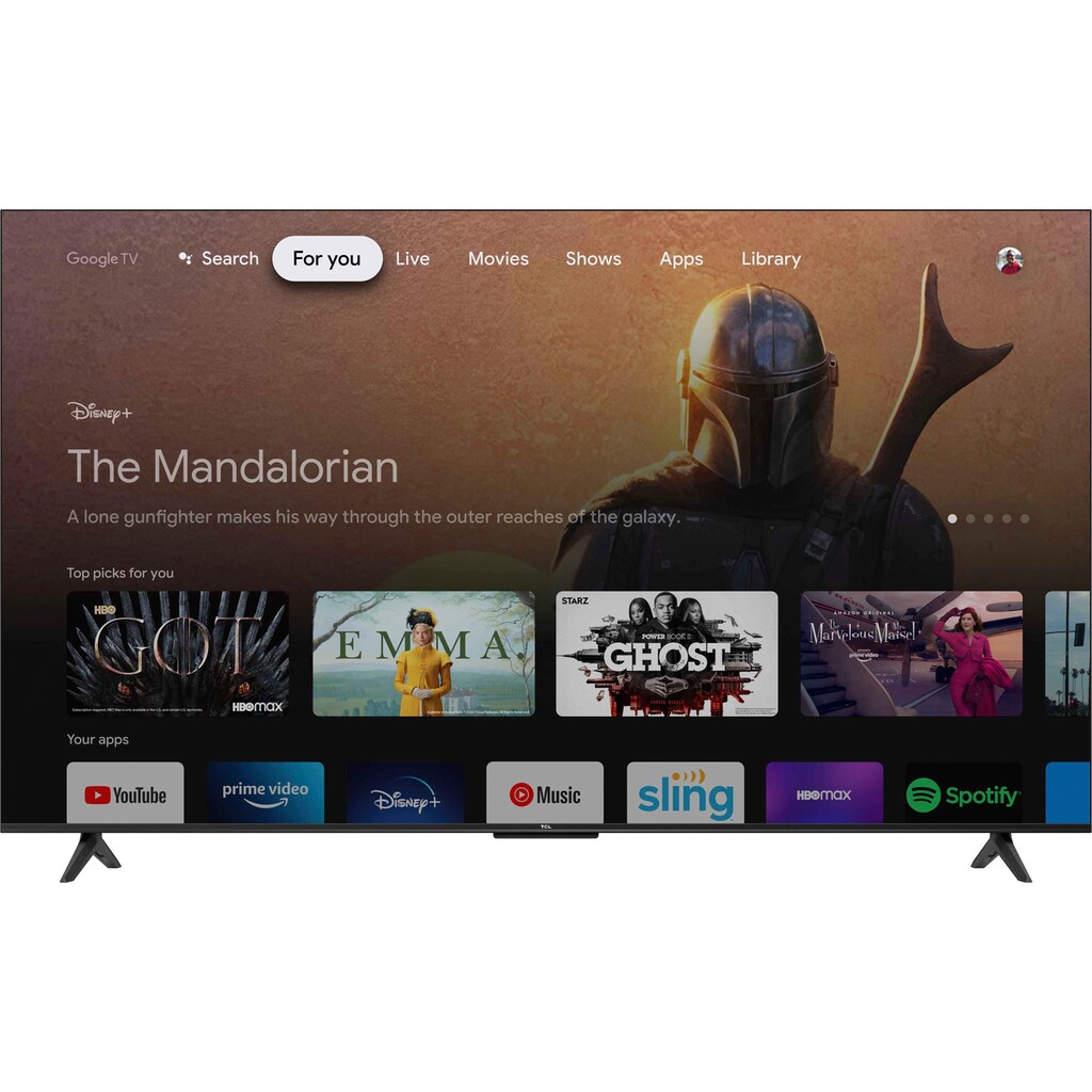 TCL LED-Fernseher »50P631X1«, 126 cm/50 Zoll, 4K Ultra HD, Android TV-Google TV-Smart-TV