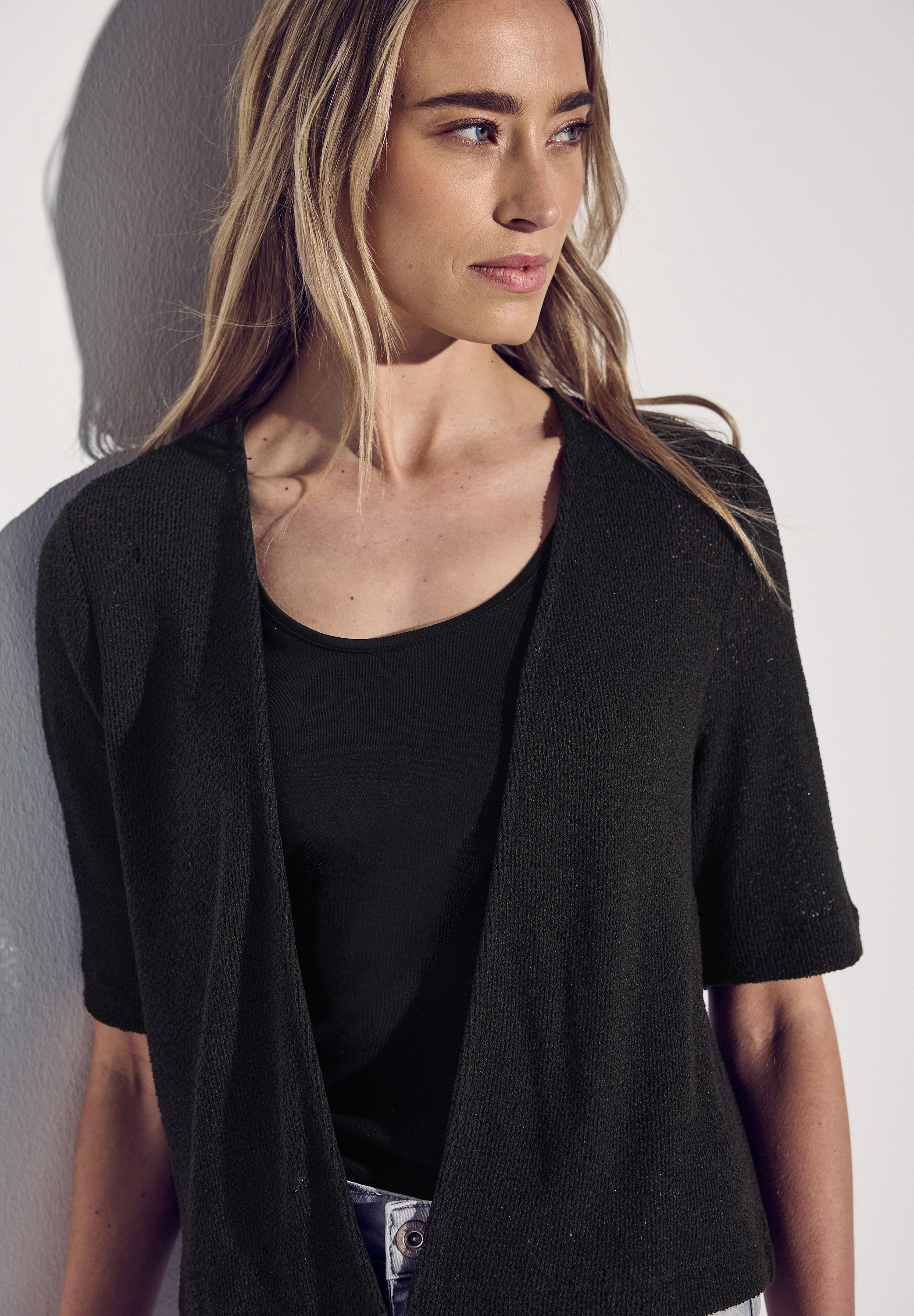 STREET ONE Shirtjacke, im Strick-Look