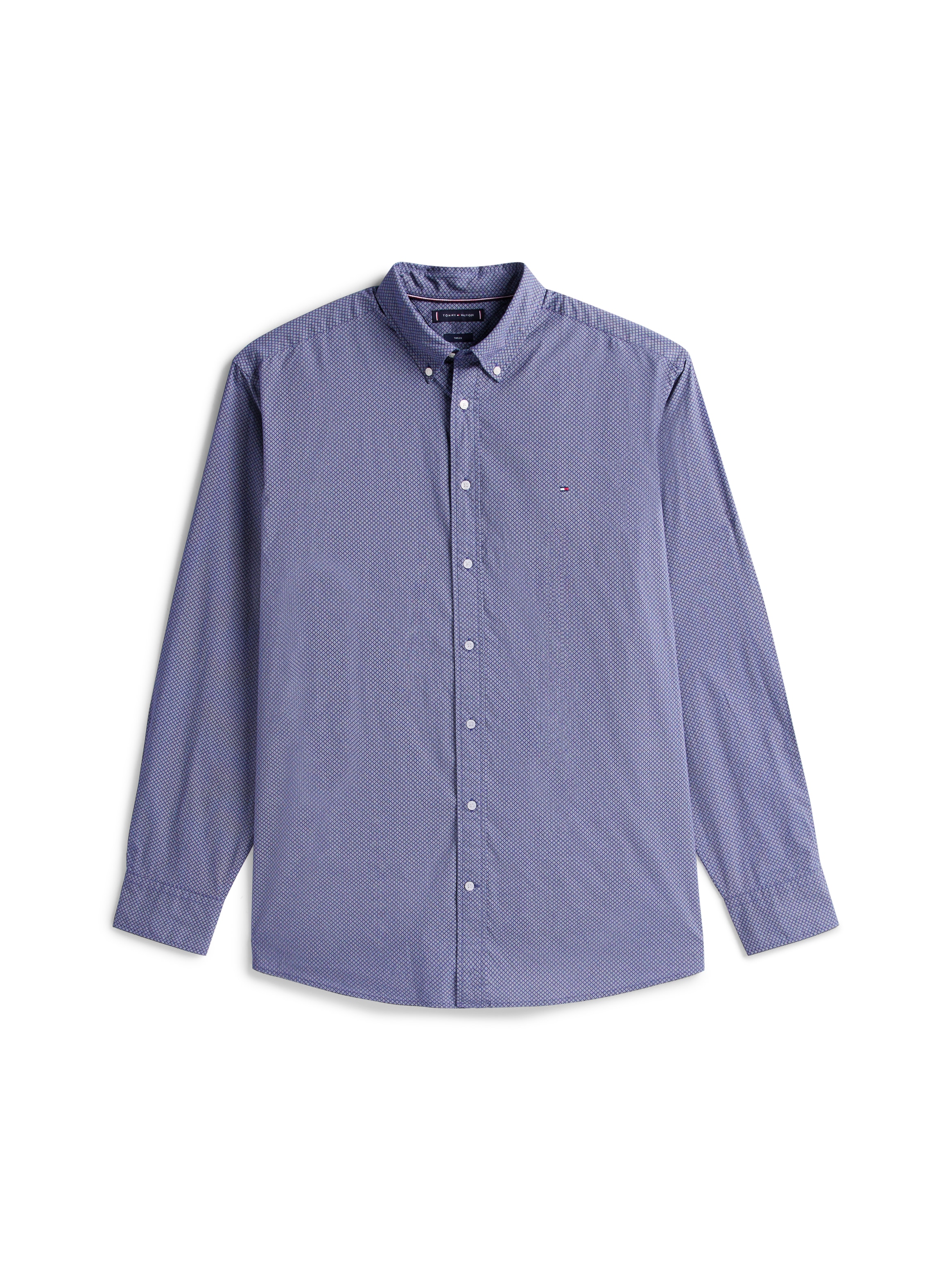 Tommy Hilfiger Big & Tall Langarmhemd »BT-FLEX POPLIN MICRO«, Große Größen, Button-down-Kragen, Businesshemd, Regular Fit