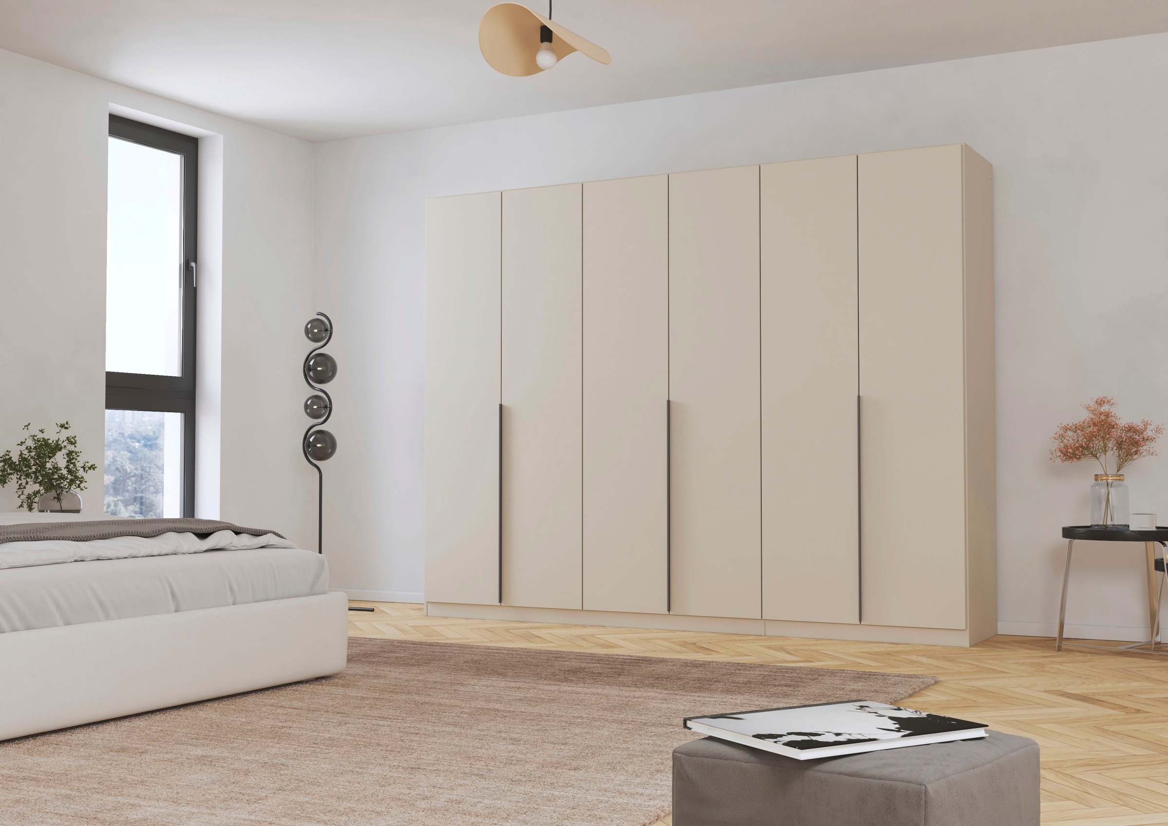 Thumbnail - rauch Drehtürenschrank "Kleiderschrank Schrank Garderobe AGORDO TOPSELLER Schlafzimmer", (in zwei Griff-Farben mit Dekor...