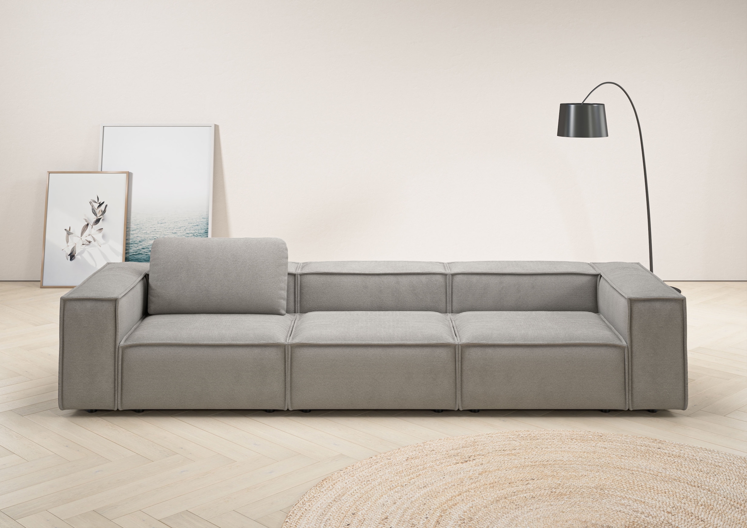 Home affaire 3,5-Sitzer "Watertown, modernes Big-Sofa XXL, 336 cm Breite, a günstig online kaufen