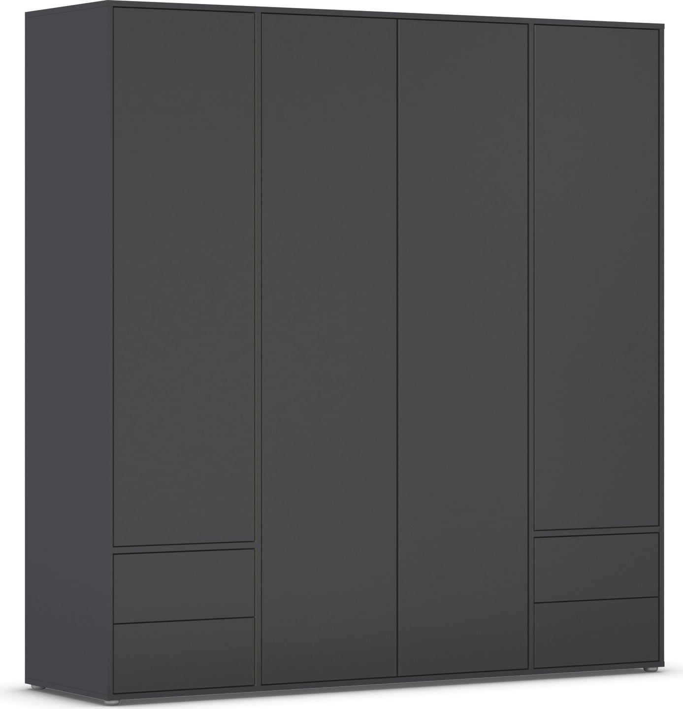 rauch "Kleiderschrank Schrank Garderobe Wäscheschrank NABILA viel Stauraum" in 3 verschiedenen Ausstattungen BASIC/CLASSIC/PREMIUM, mit 2 Schubladen und Push-to-Open Funktion TOPSELLER MADE IN GERMANY