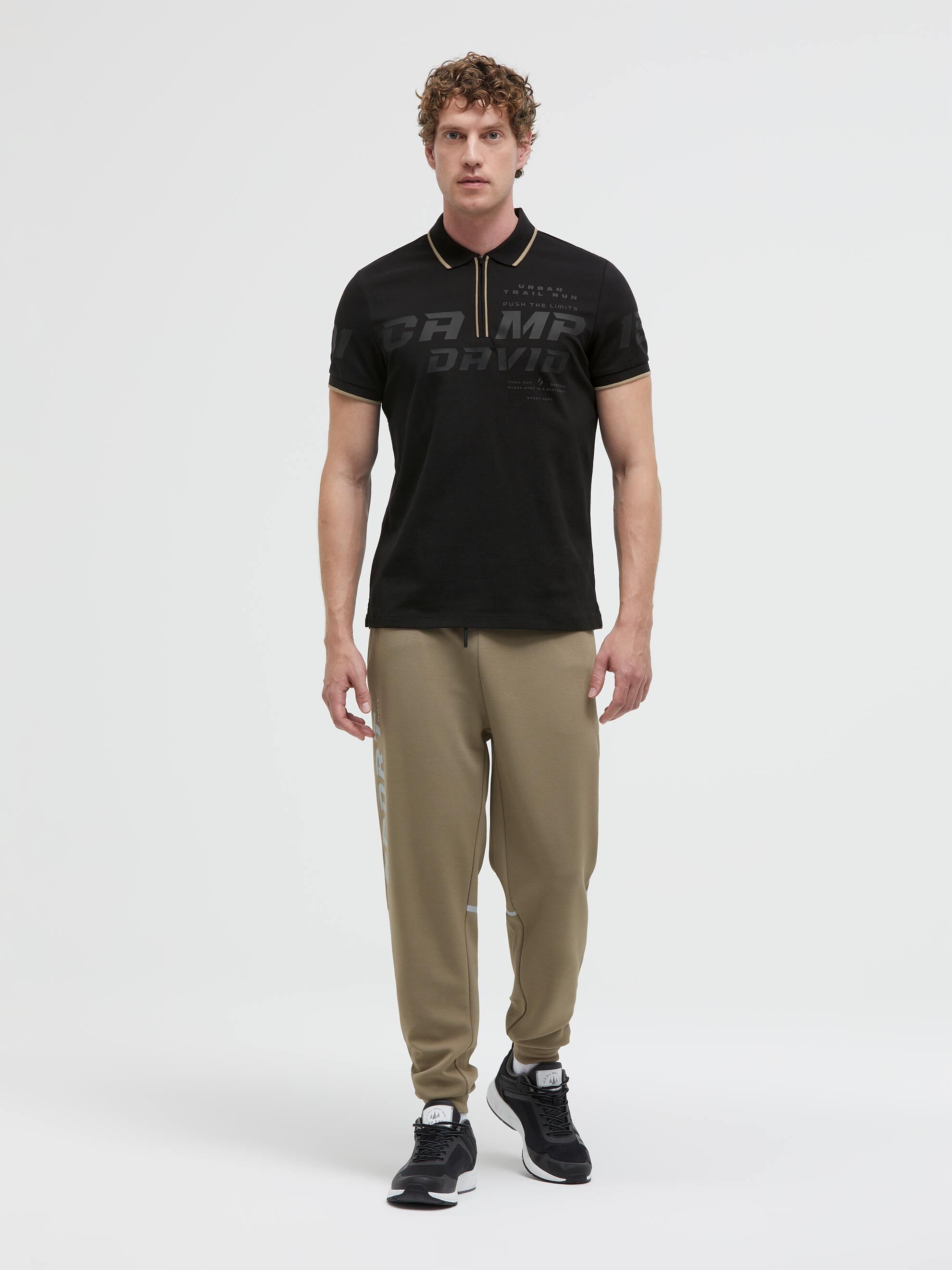 CAMP DAVID Poloshirt mit Seitenschlitze