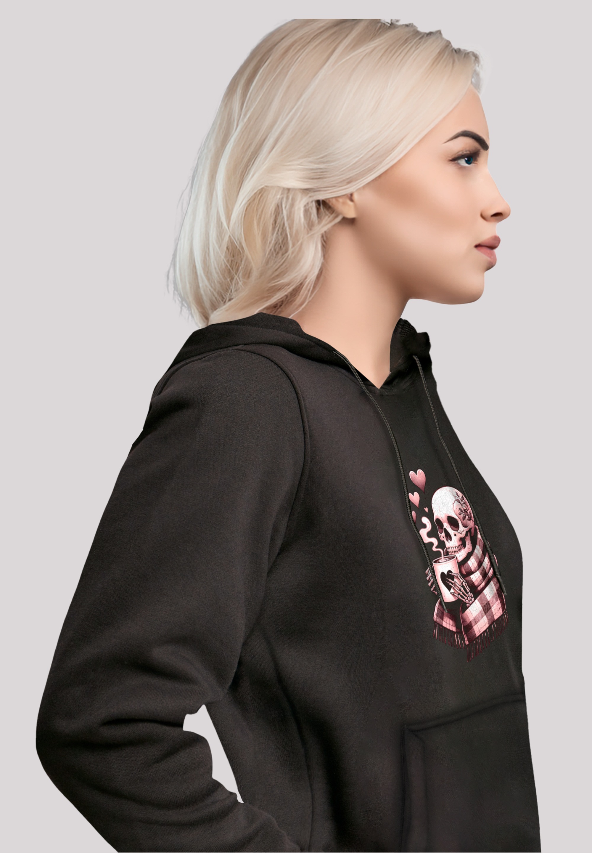 F4NT4STIC Kapuzenpullover »Cozy Winter Skelett«, Premium Qualität