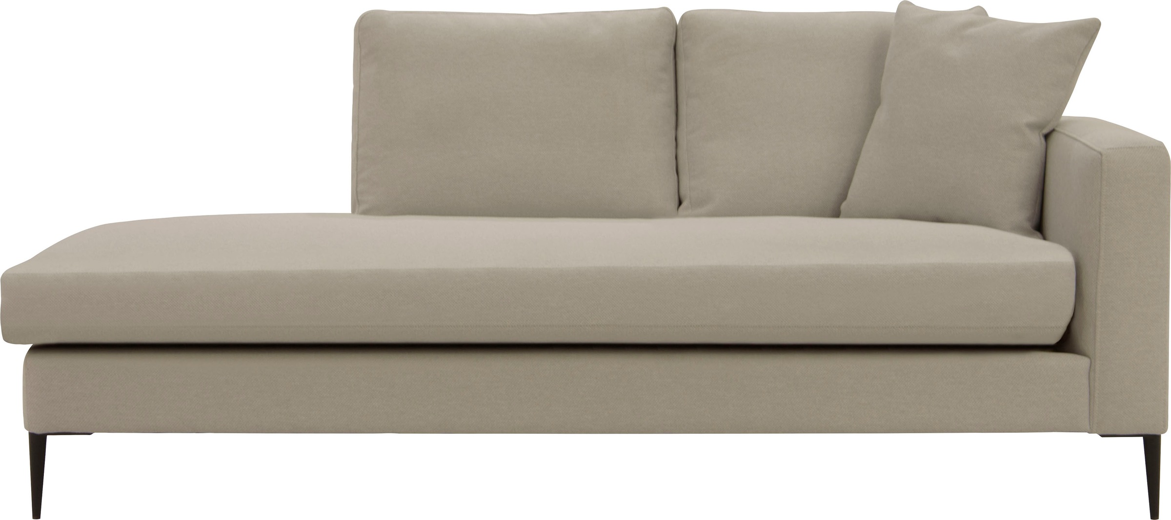 Home affaire Recamiere "Cozy Chaiselongue, Maße B/T/H: 195/97/80 cm" mit lo günstig online kaufen
