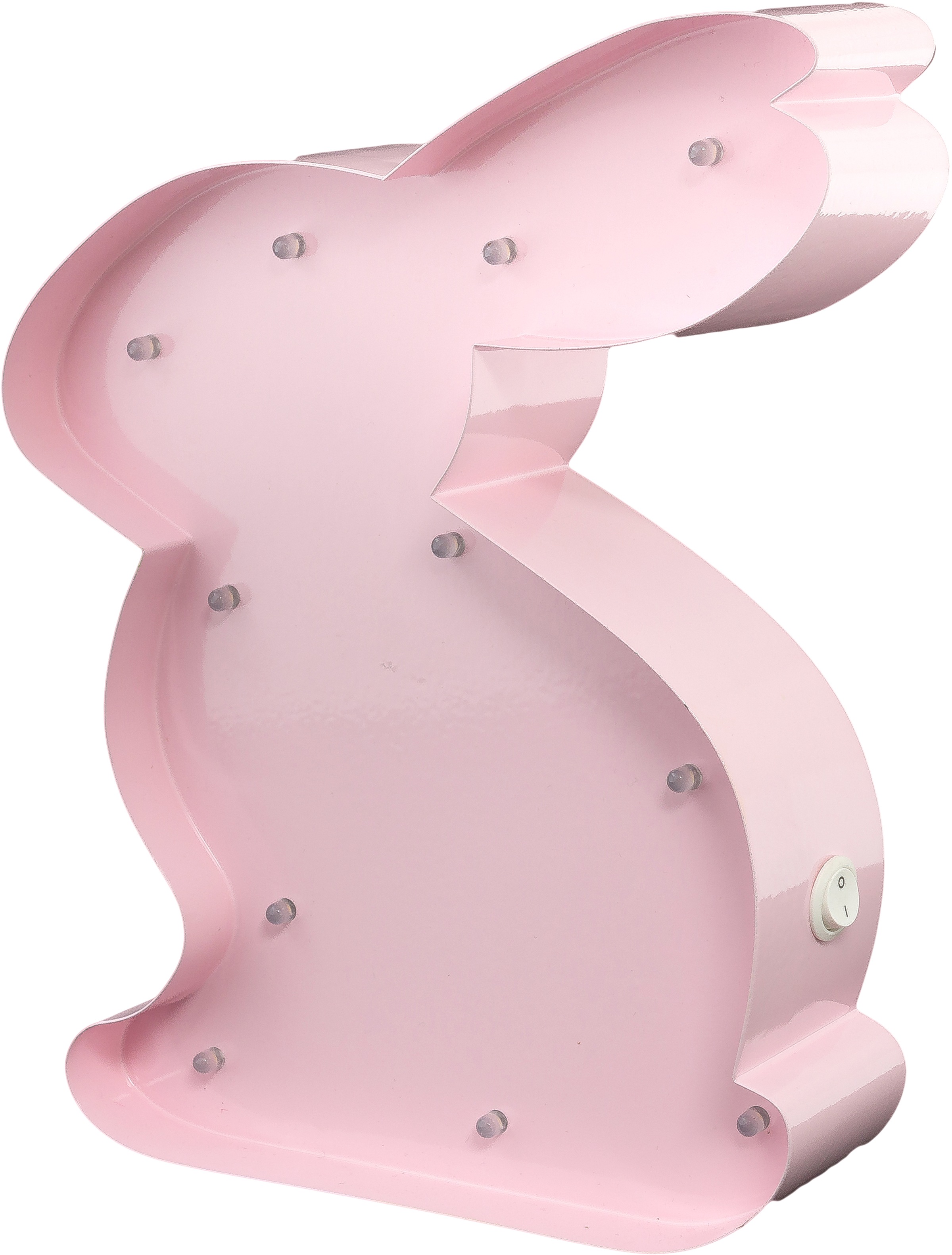 MARQUEE LIGHTS LED Dekolicht »Rabbit«, 11 flammig, Leuchtmittel LED-Modul | LED fest integriert, Wandlampe, Tischlampe Hase, Kaninchen, Tier 11 Leuchtmittel - 15x23 cm