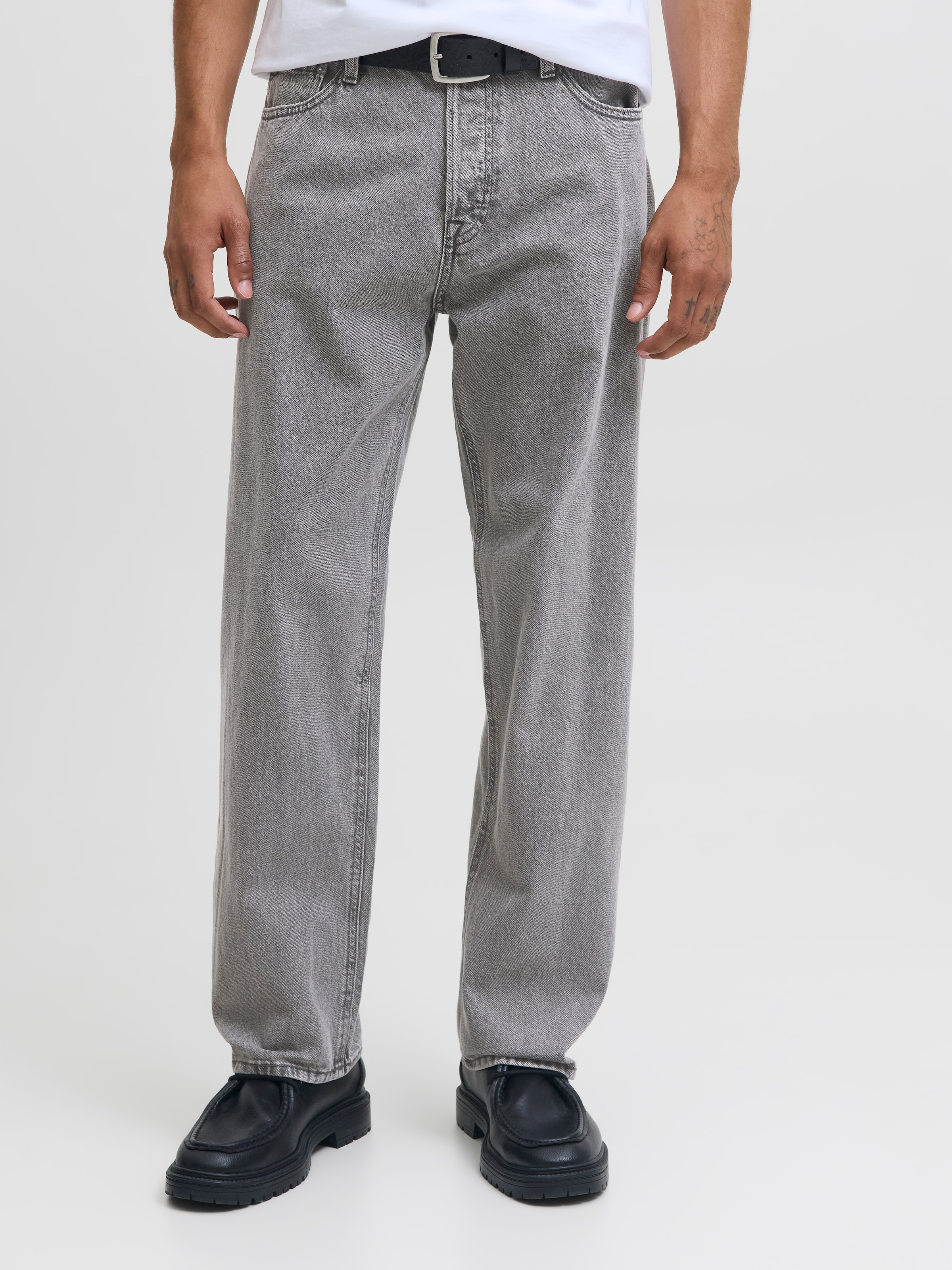 Jack & Jones Relax-fit-Jeans "JJIEDDIE mit hoher Taille und lockerer Passform" Baumwolle, relaxed fit