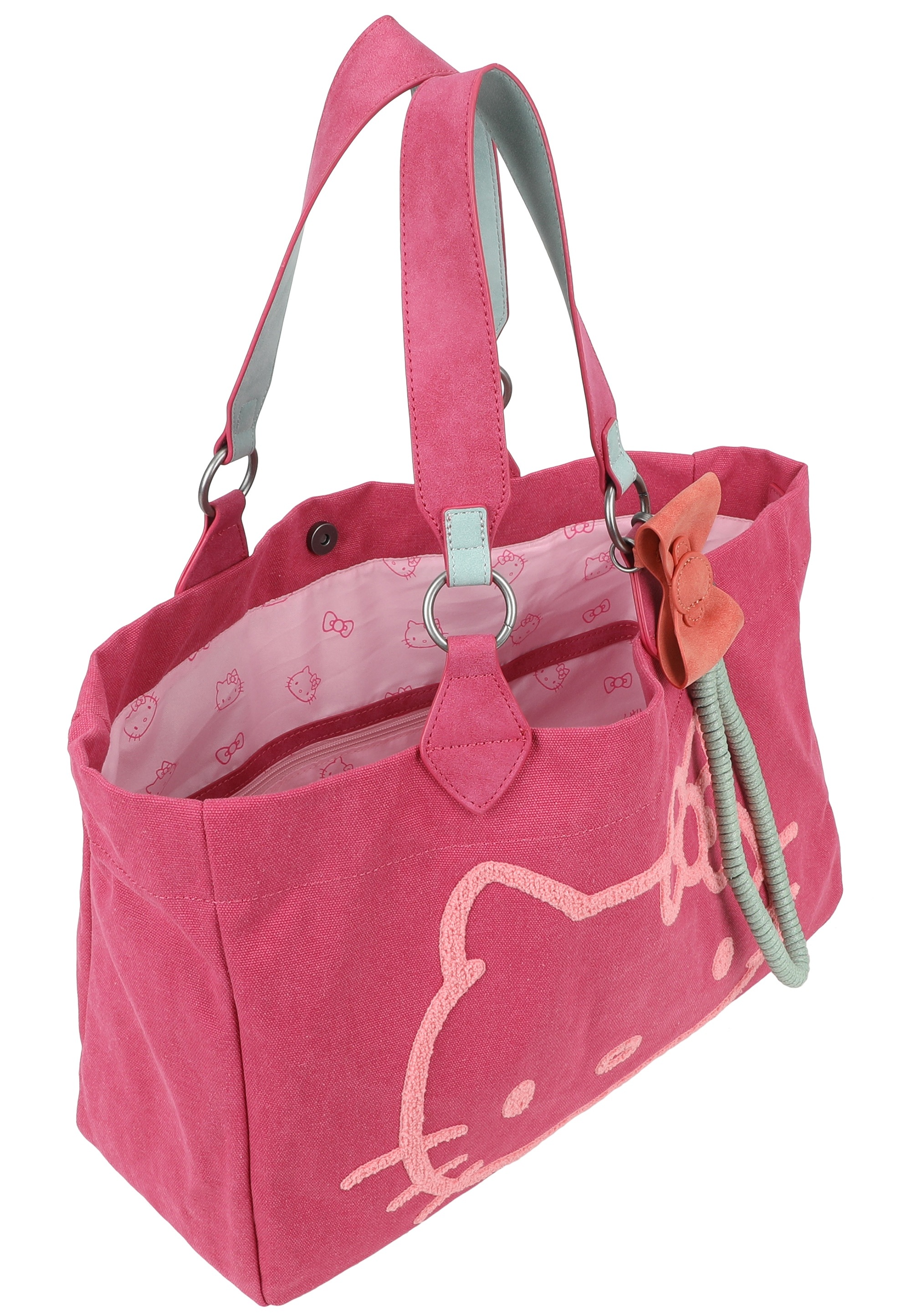 Thumbnail - Fritzi aus Preußen Henkeltasche "Izzy Medium Limited Head Flocked" im tollen Hello Kitty-Design