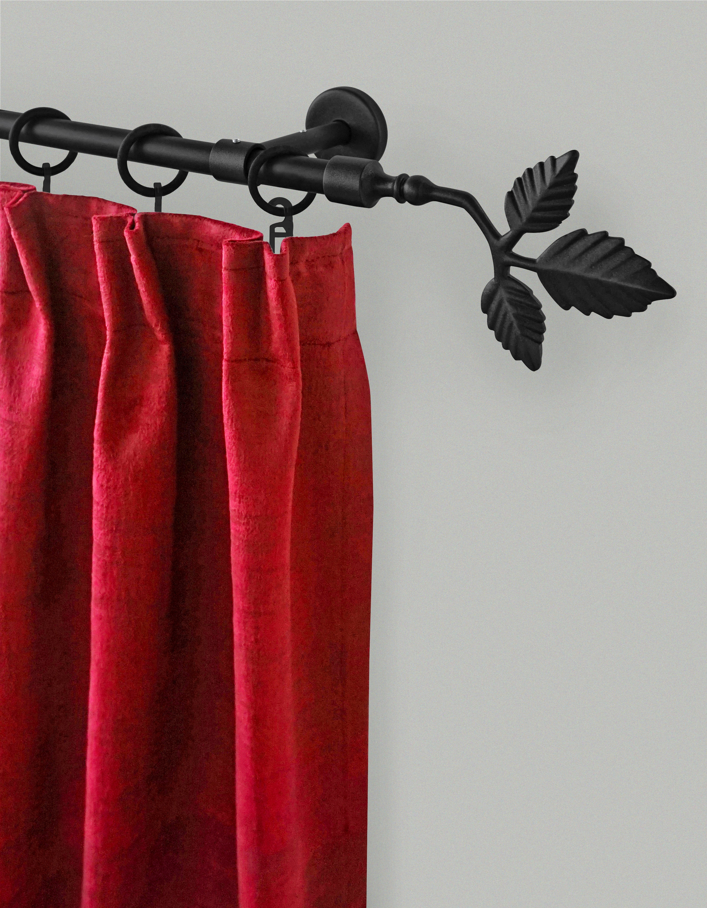 GARESA Gardinenstange "RUSTIKA" Ø 16 mm 1 läufig-läufig Wunschmaßlänge rust günstig online kaufen