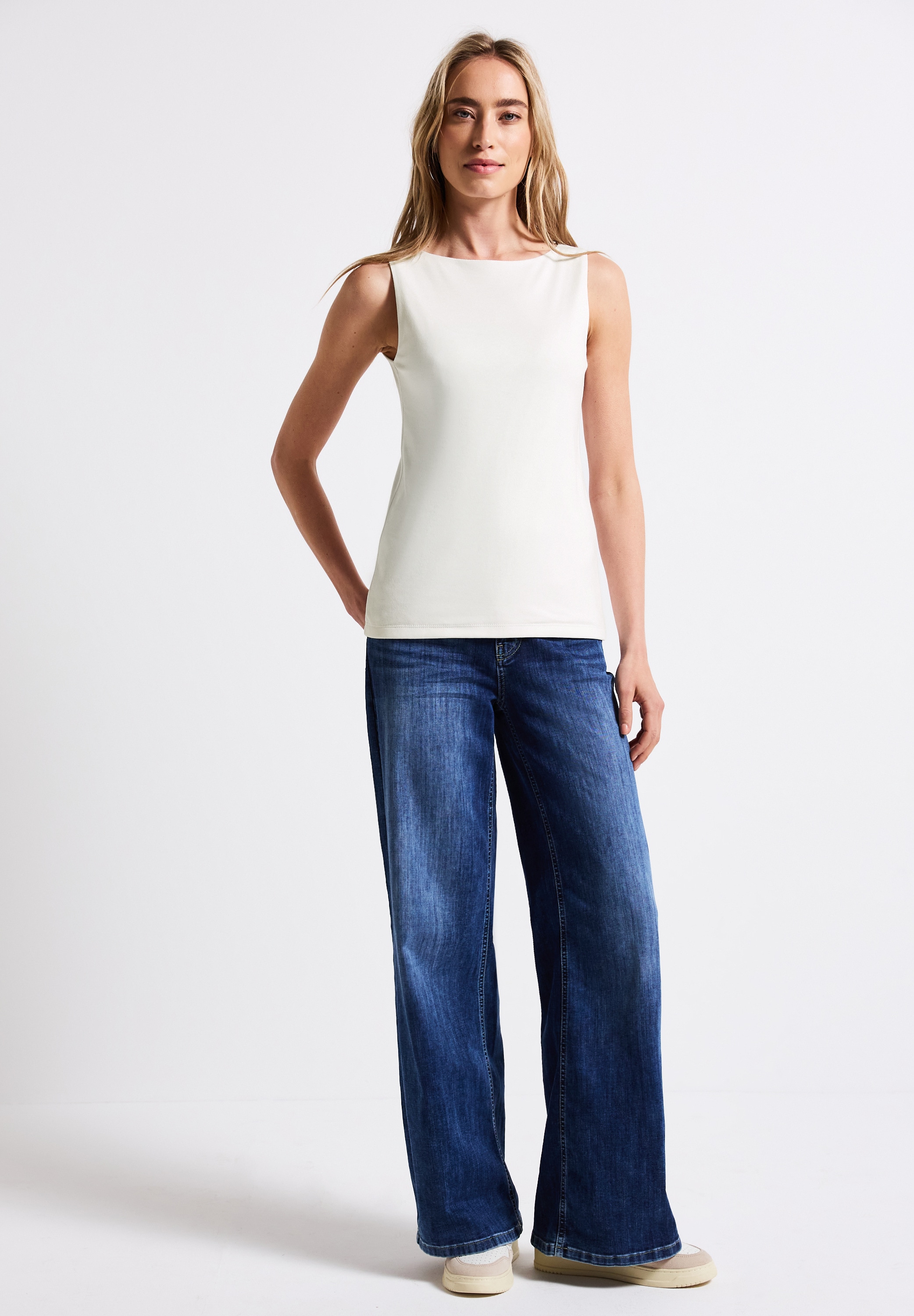 STREET ONE Shirttop, im soften Baumwoll-Mix