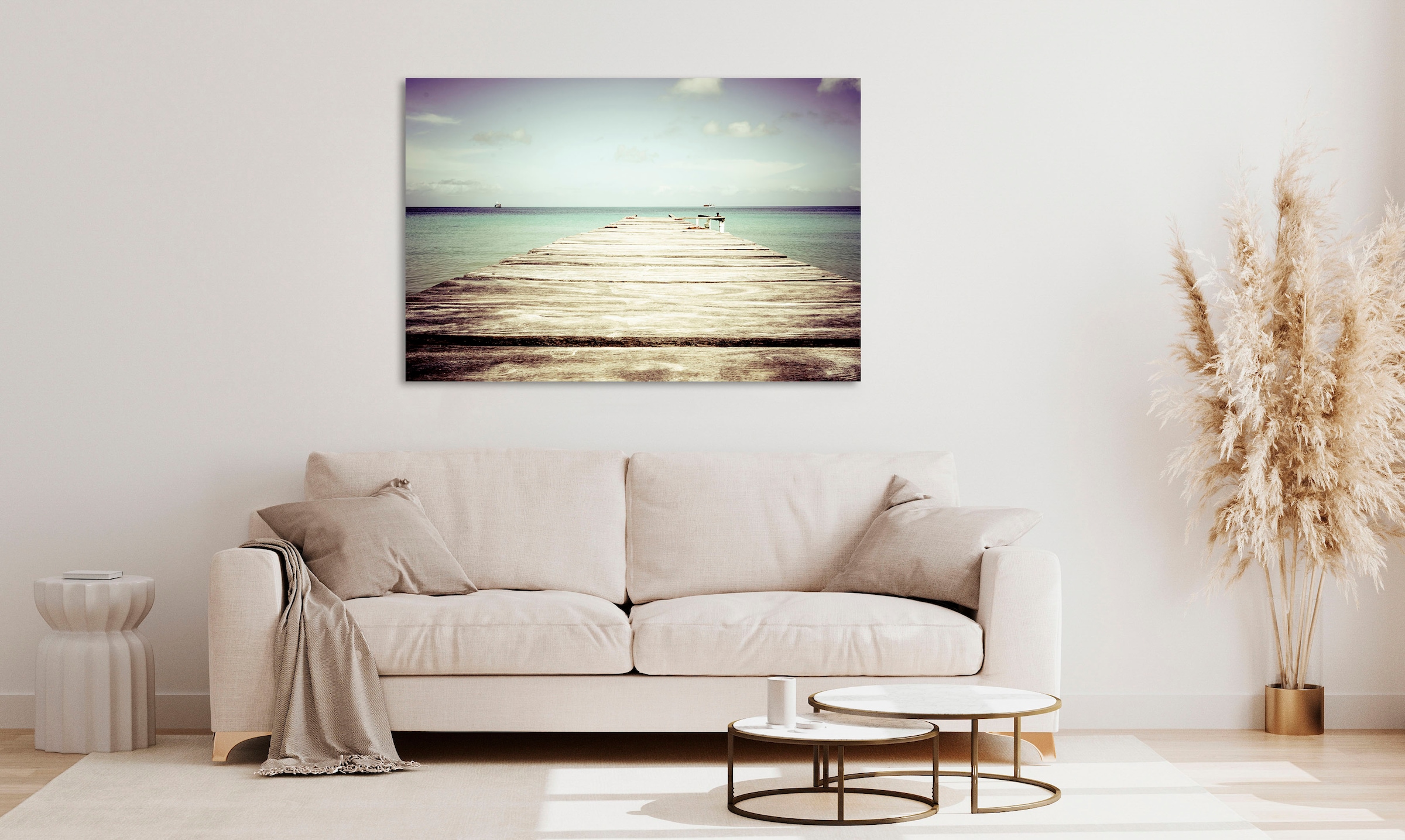 queence Acrylglasbild "Etzel", Himmel-Meer-Spa-Spa Bilder-Schiffe-Meer Bild günstig online kaufen