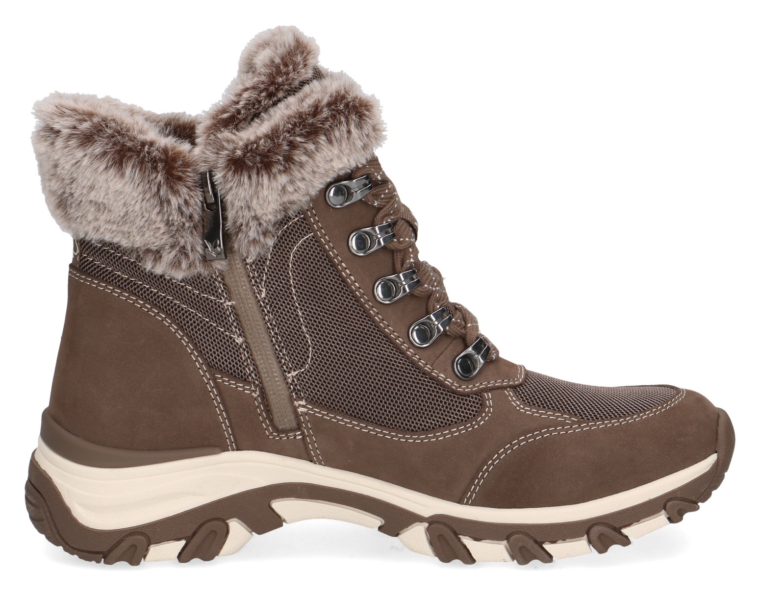 Caprice Winterboots, Keilabsatz, Schnürboots, Outdoorschuh in bequemer Weite