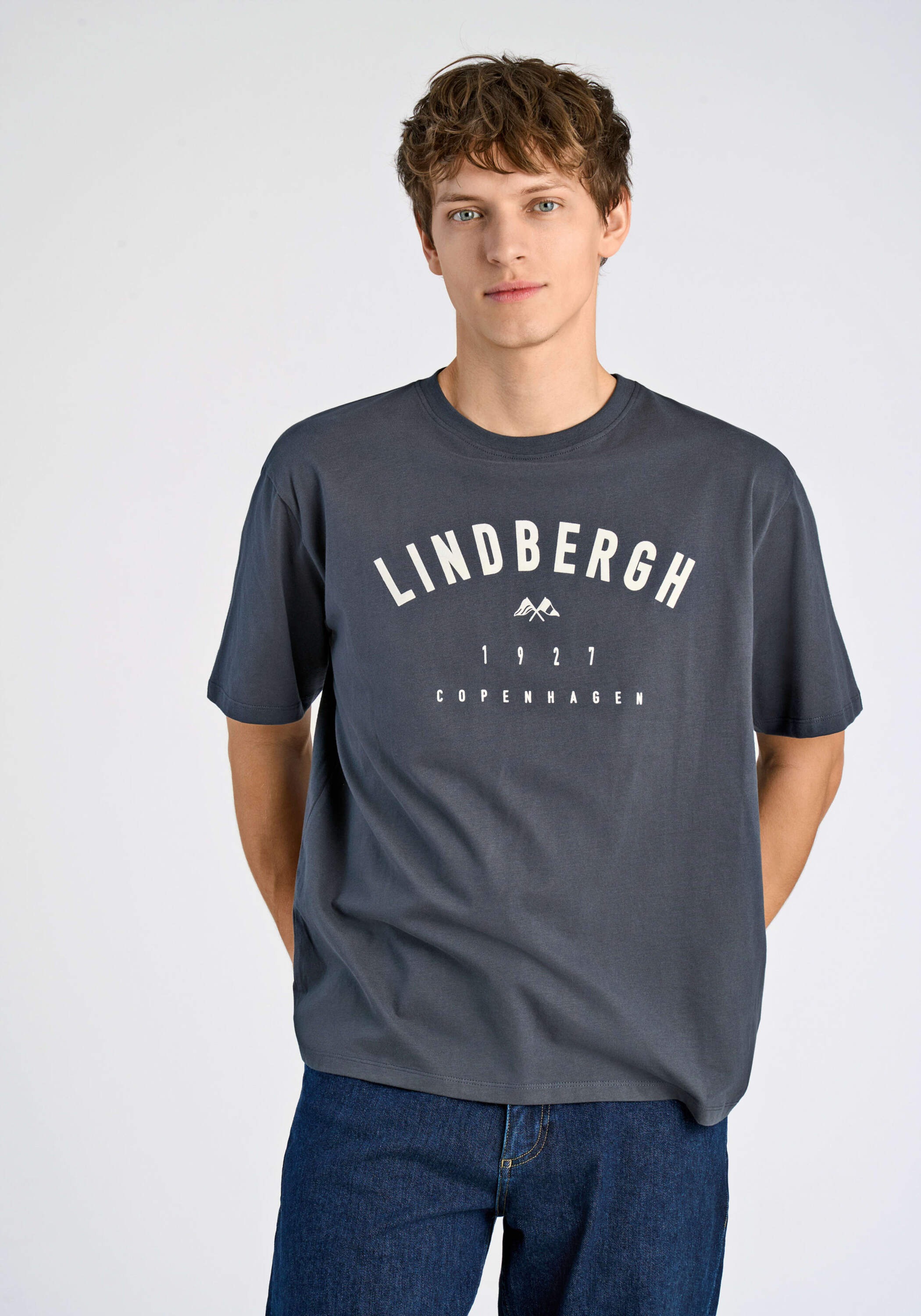 LINDBERGH Kurzarmshirt "T-Shirt (Kurzarm) Relaxed Fit"