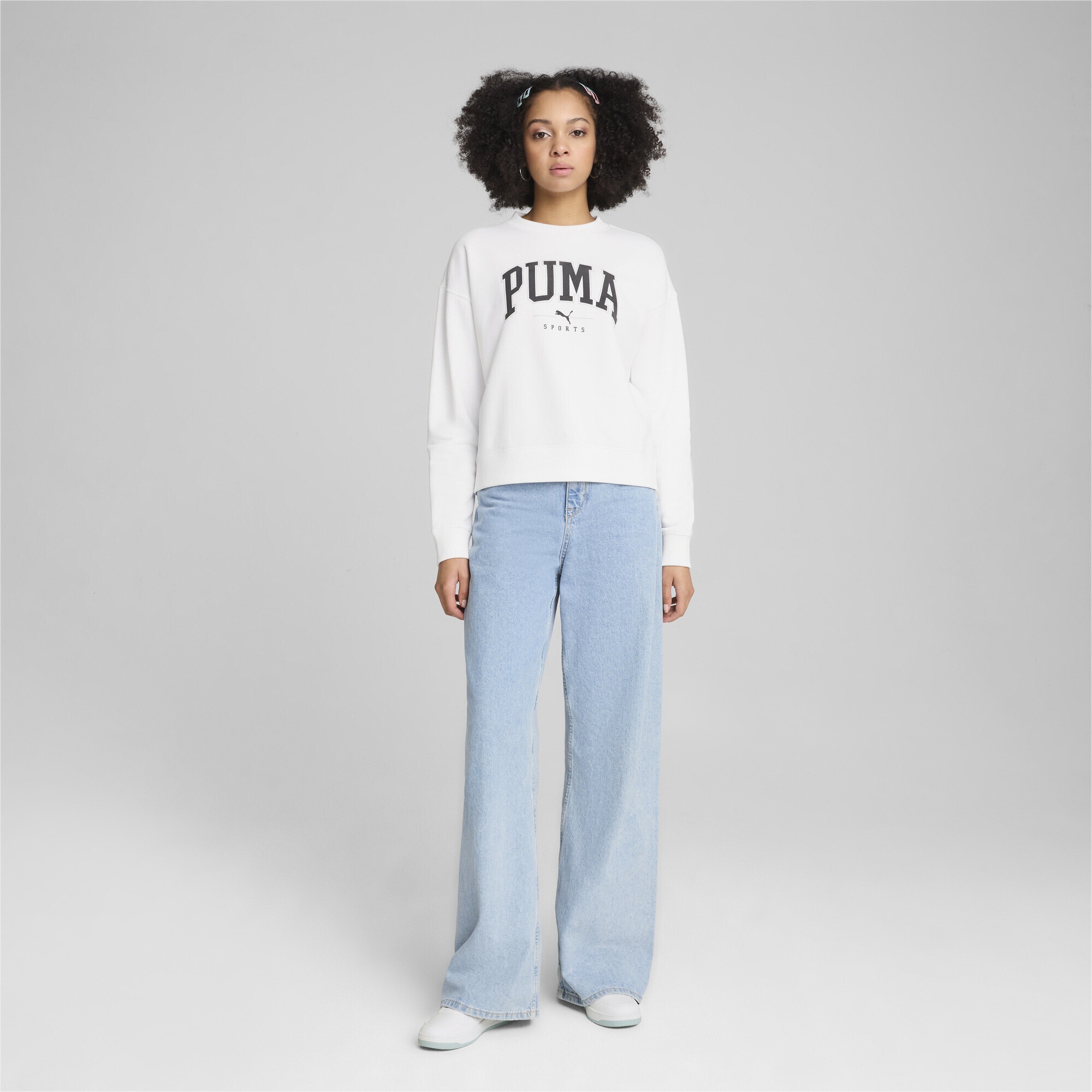 PUMA Sweatshirt »PUMA SQUAD Langes Sweatshirt Damen«