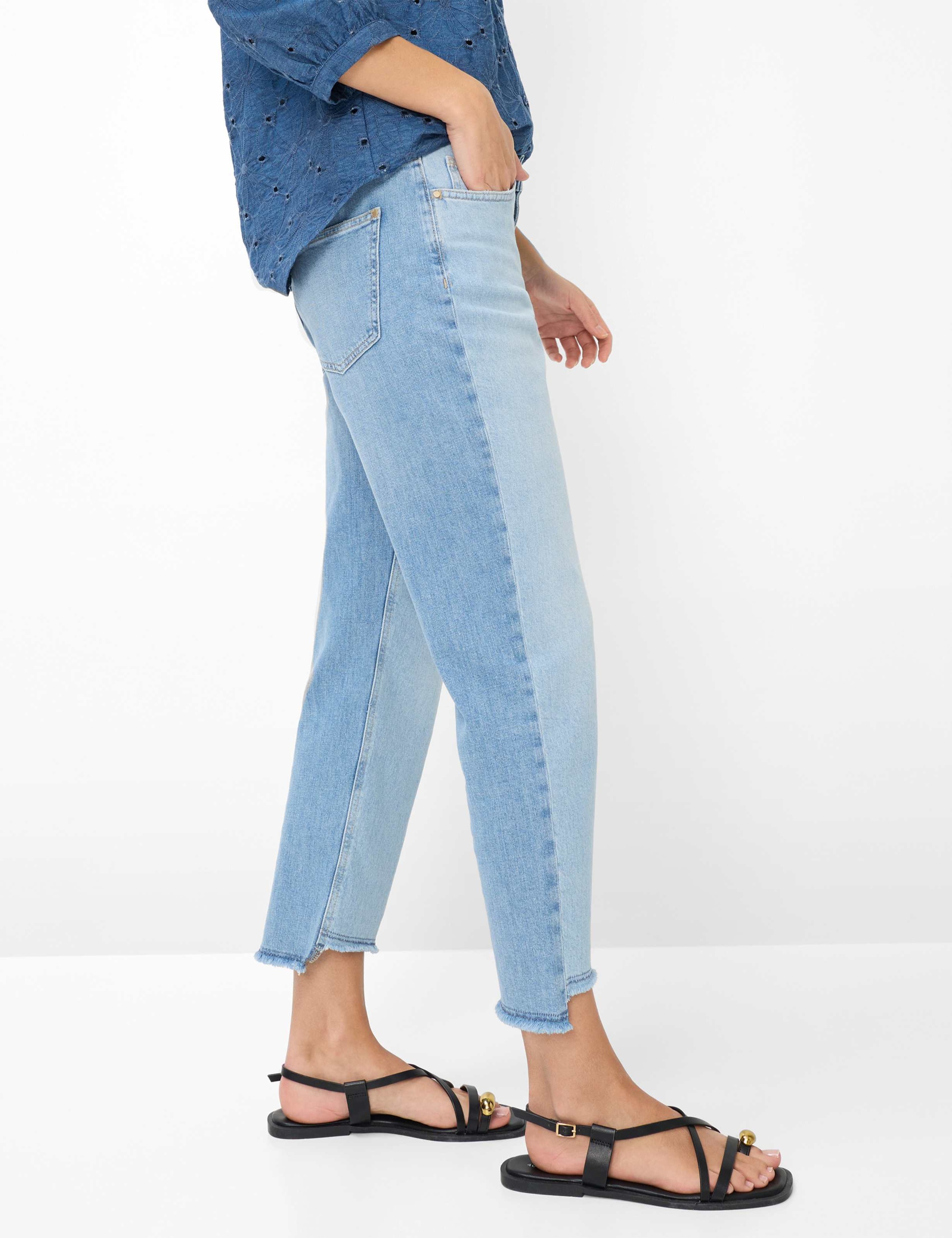 5-Pocket-Jeans BRAX "Style MADISON S", Damen, Gr. 48, Normalgrößen, blau, Denim/Jeans, 99% Baumwolle, 1% Elasthan, Jeans 5-Pocket-Jeans 3