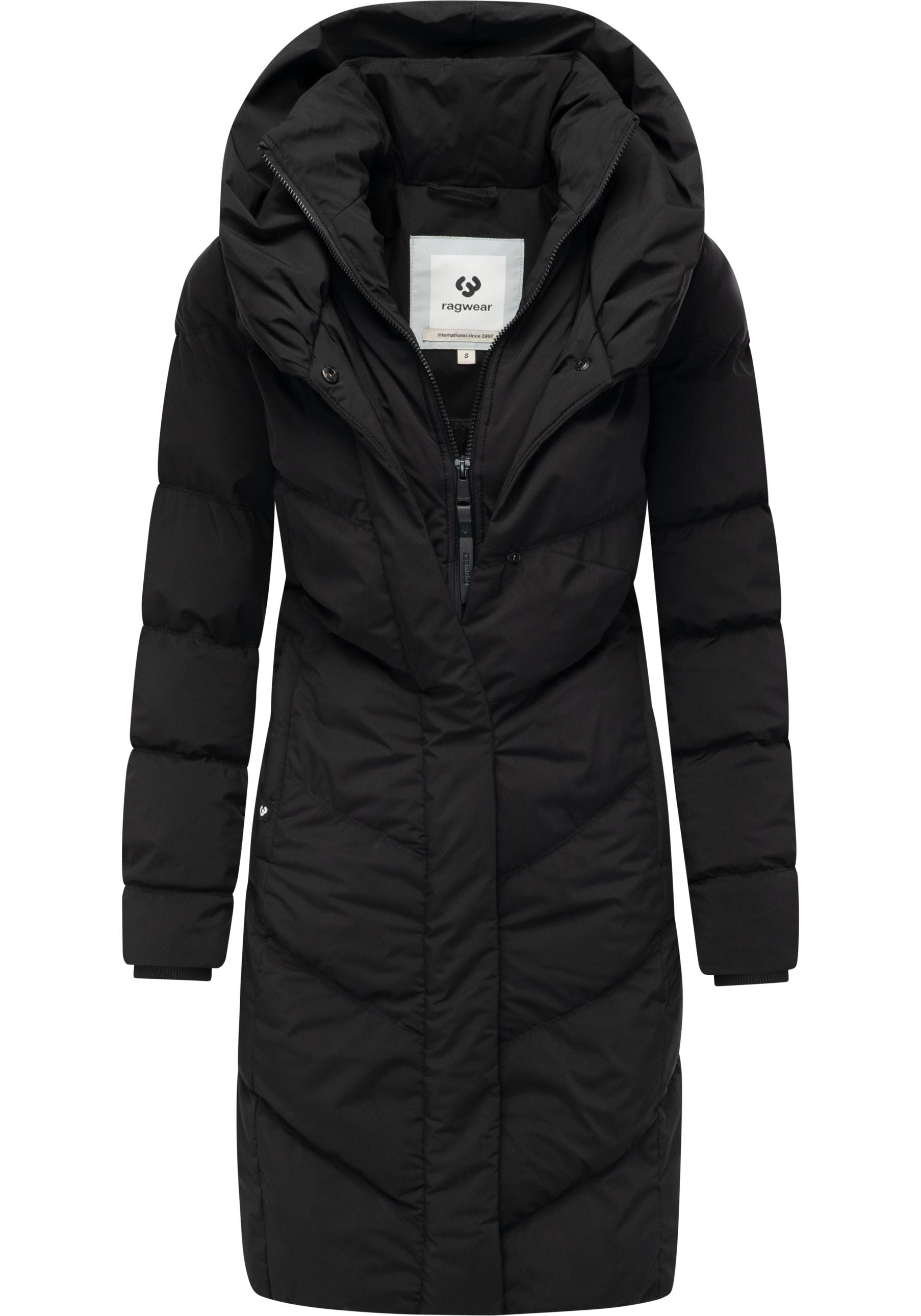 Ragwear Steppmantel »Natalka Soft YOUMODO«, Warmer Wintermantel mit hohem Kragen und Kapuze