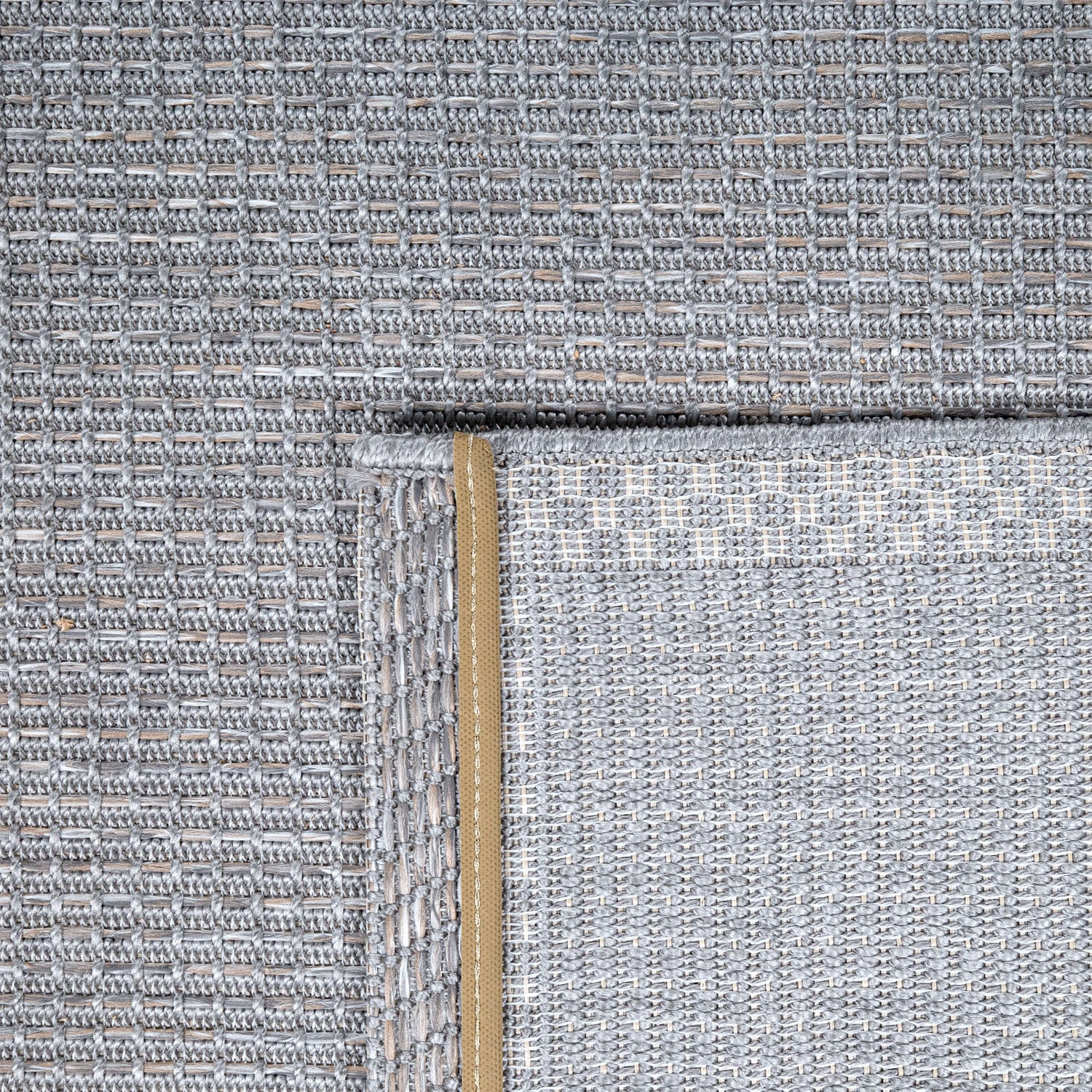 Paco Home Teppich »Quebec 135«, rund, Flachgewebe, meliert, In- und Outdoor geeignet, Wohnzimmer