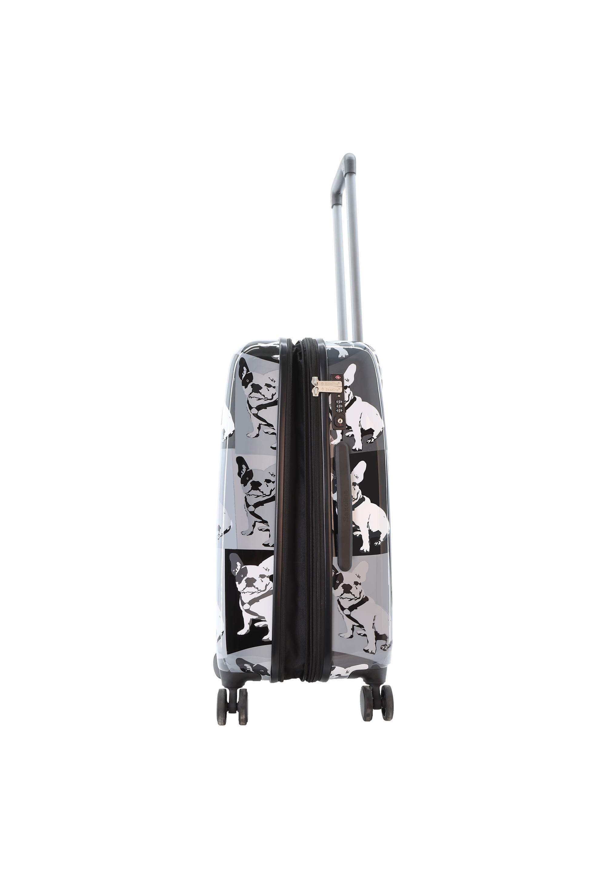 Saxoline® Koffer »Bulldog Monochrome«, aus ABS-Materialien