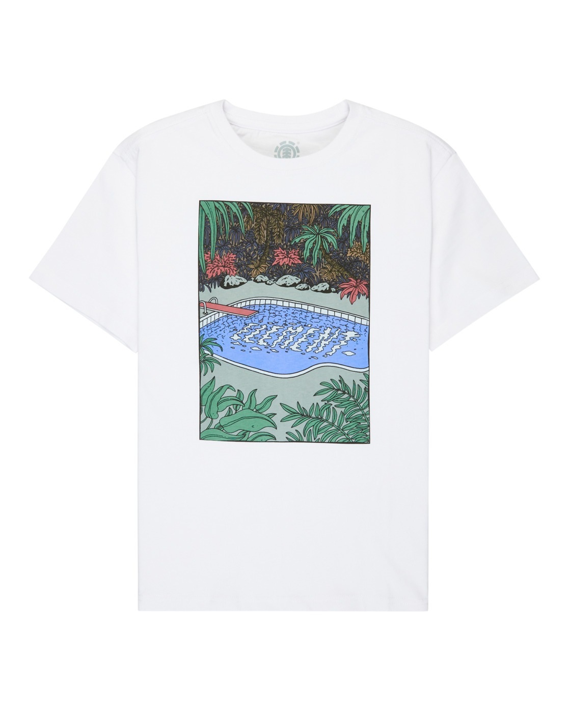 T-Shirt ELEMENT "Poolside", Jungen, Gr. 16(165-172cm), optic weiß, Obermaterial: 100% Walkfrottier;, Shirts T-Shirt 3