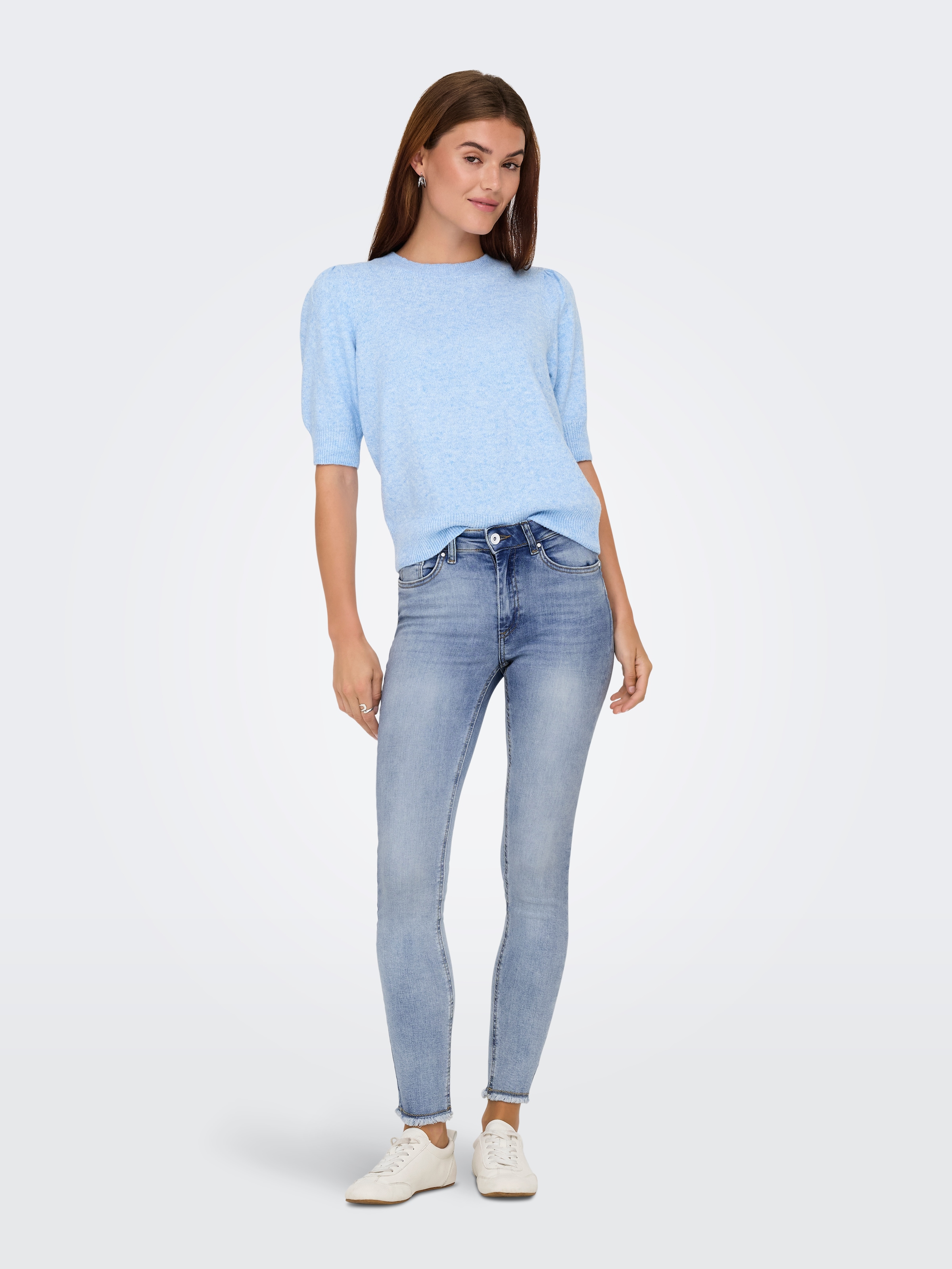 ONLY Ankle-Jeans »ONLBLUSH MID SK ANK RAW DNM REA694 NOOS«