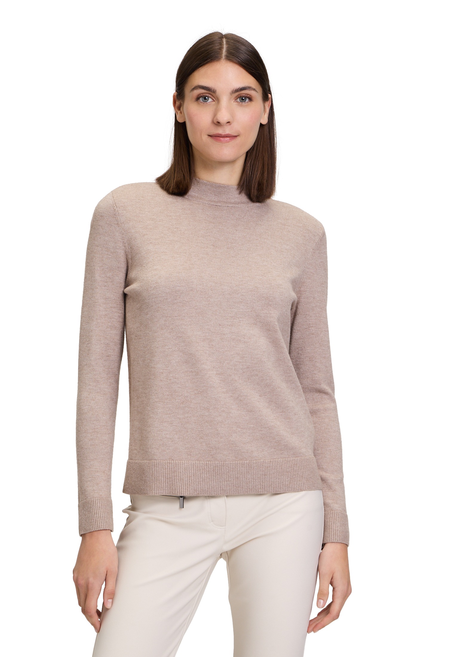 Betty Barclay Strickpullover »Betty Barclay Basic-Strickpullover mit Stehkragen«, (1 tlg.), Material