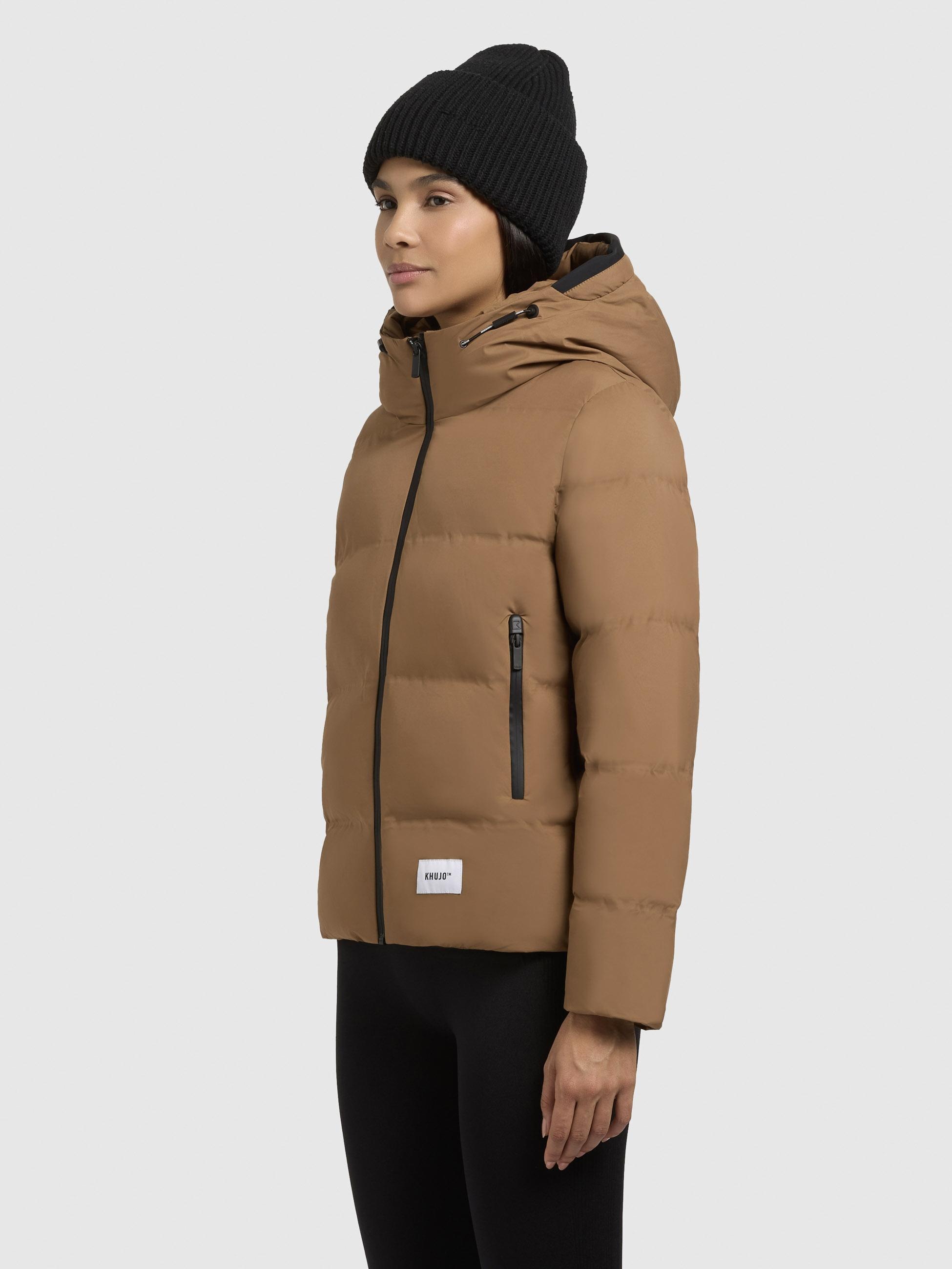 khujo Winterjacke »Liev-YM«, mit Kapuze, Warme gesteppte Damen Kapuzenjacke