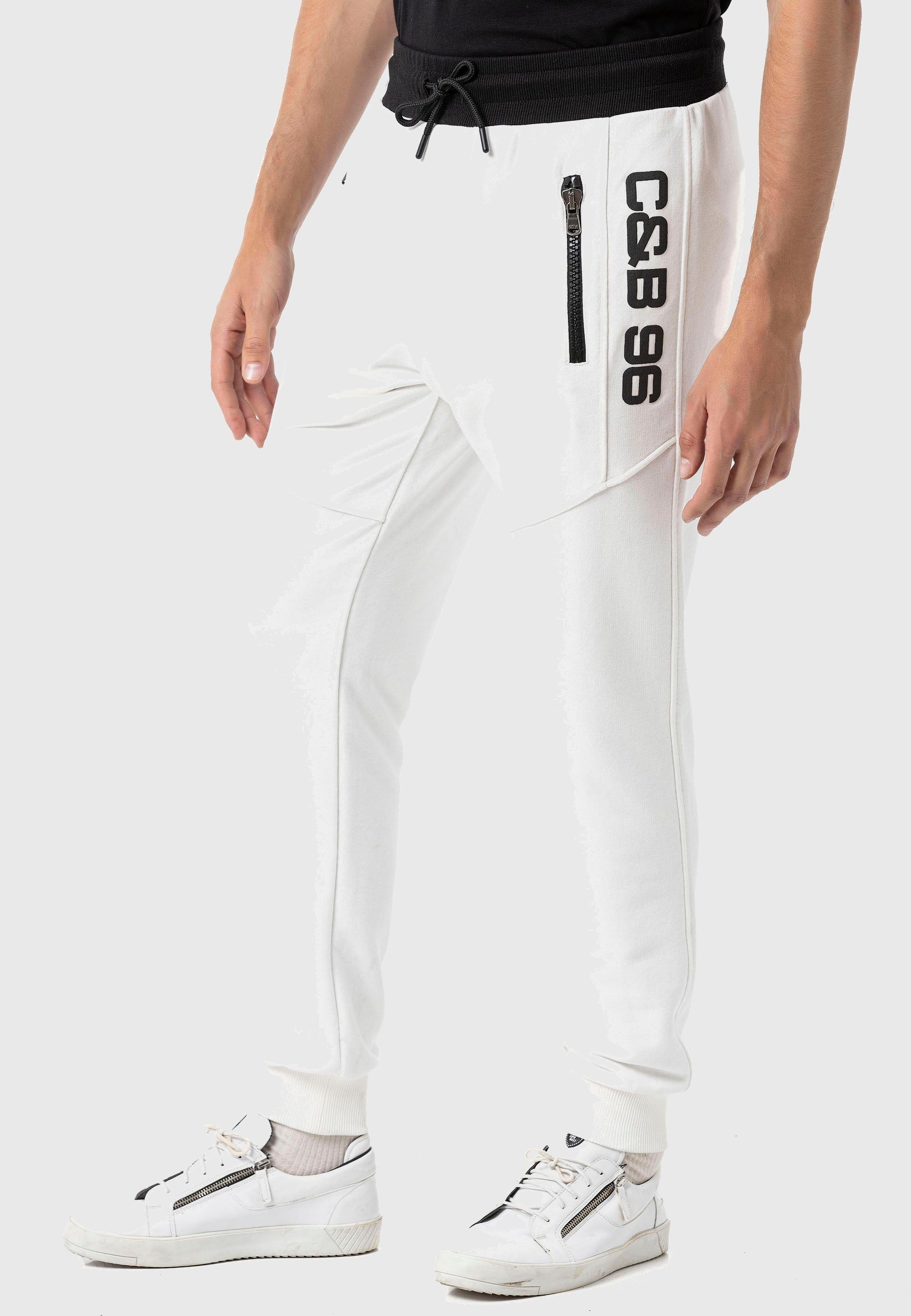 Cipo & Baxx Jogginghose »HOMEWEAR«, mit dezenten Print an den Beinen