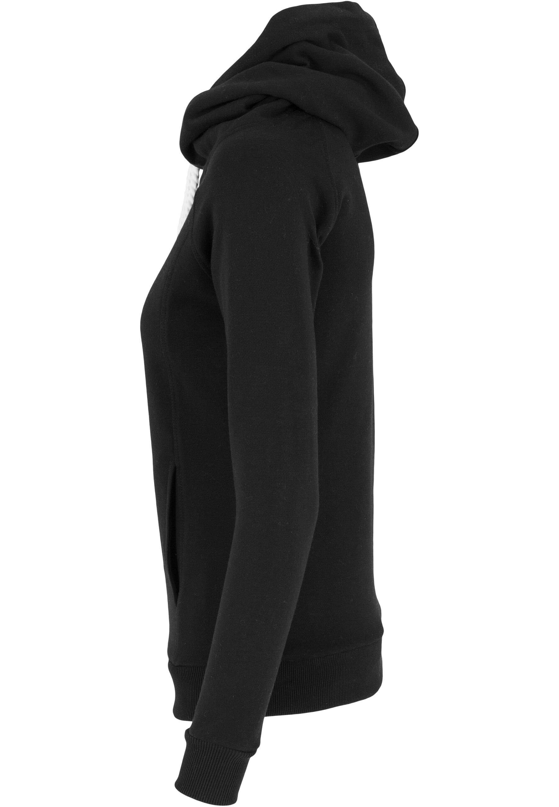URBAN CLASSICS Rundhalspullover »Urban Classics Damen Ladies Raglan High Neck Hoody«, (1 tlg.)