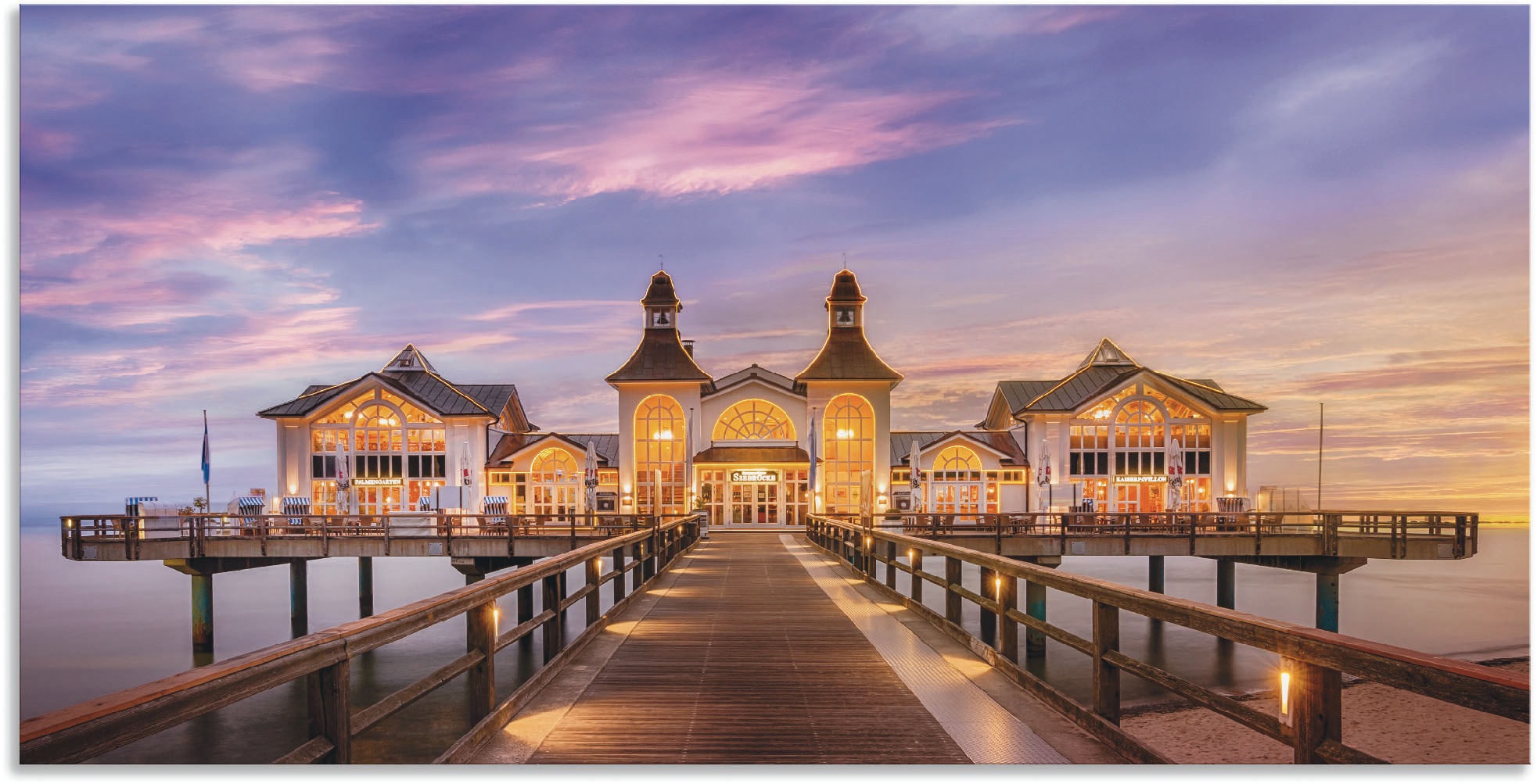 Artland "Rügen Seebrücke in Sellin" Brücken 1 Stk. tlg. als Alubild, Leinwa günstig online kaufen