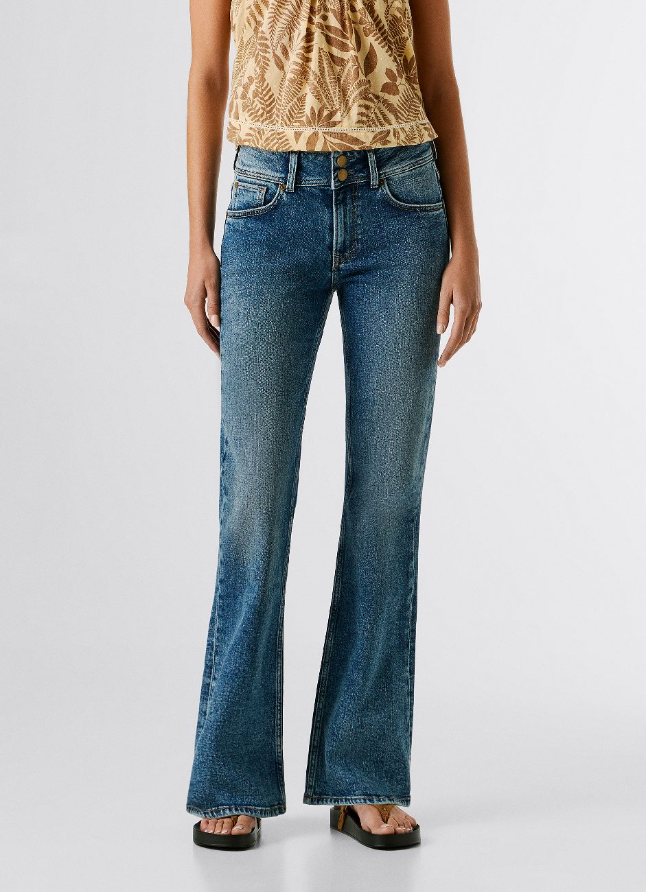 Pepe Jeans 5-Pocket-Jeans "FLARE JEANS MW VENUS" im Flared Fit